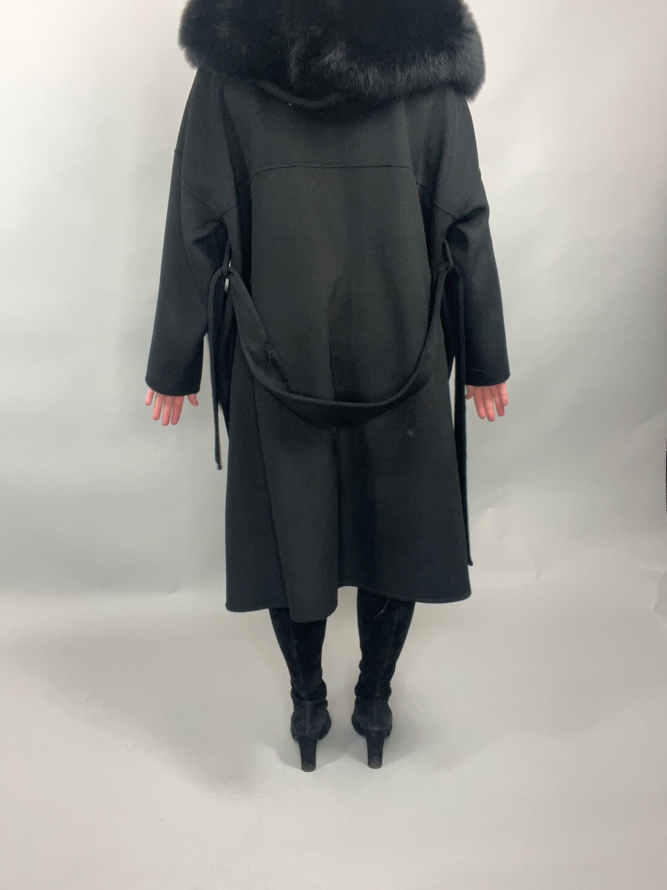 Hollie Wool Cashmere Coat BLACK - SALE