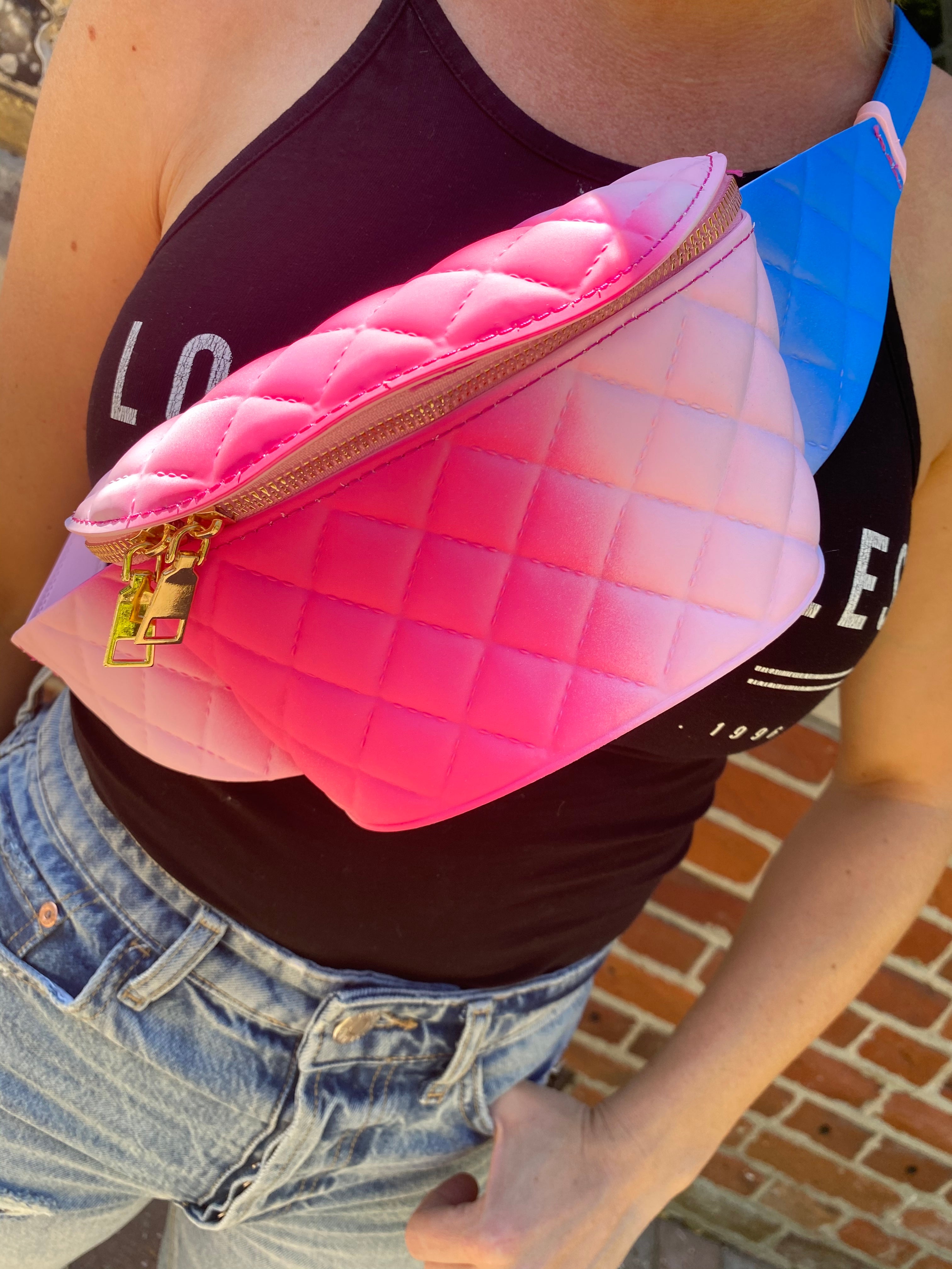 NEW IN Quilted TYE DYE Effect BELT BAG