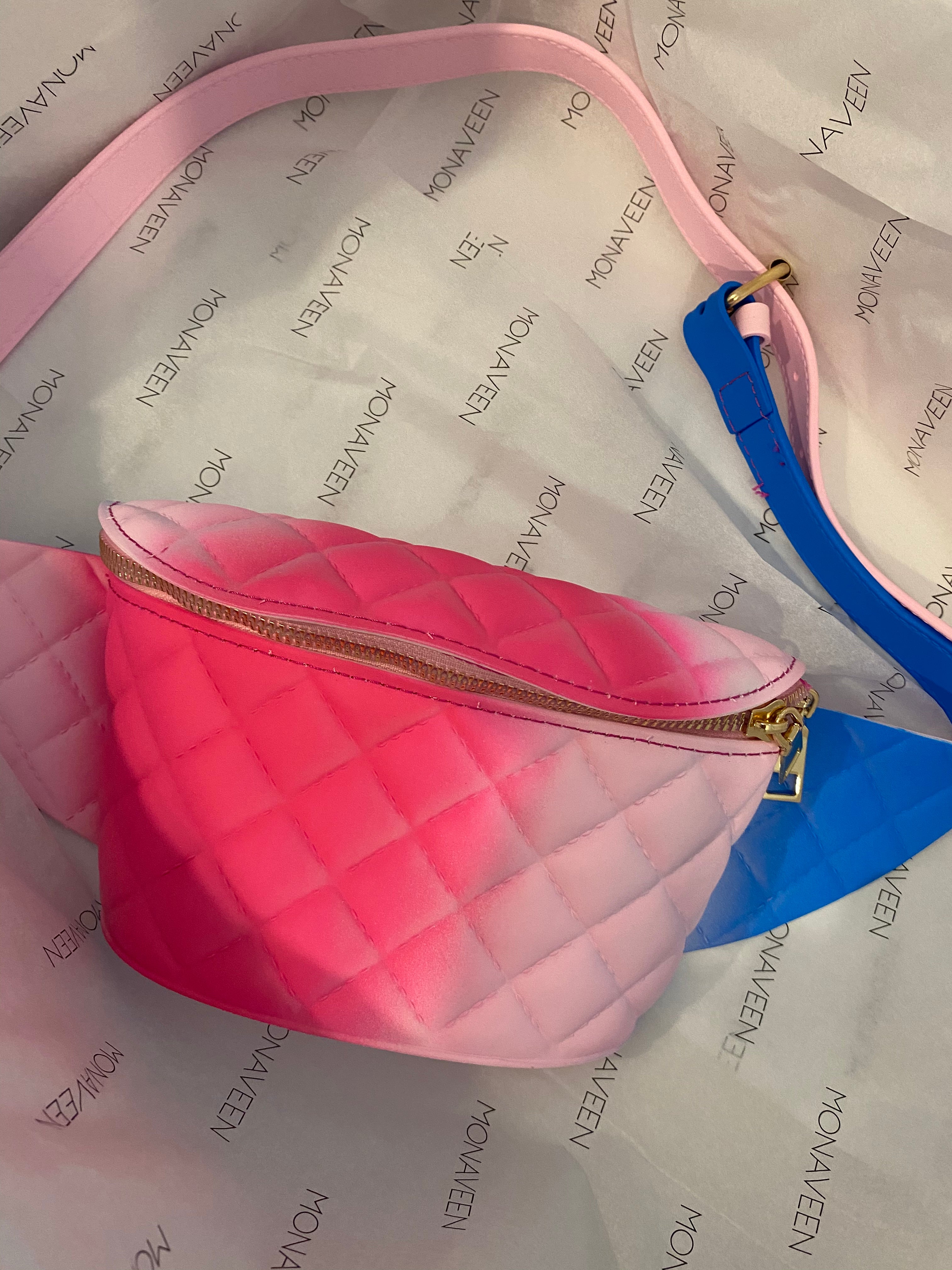 NEW IN Quilted TYE DYE Effect BELT BAG