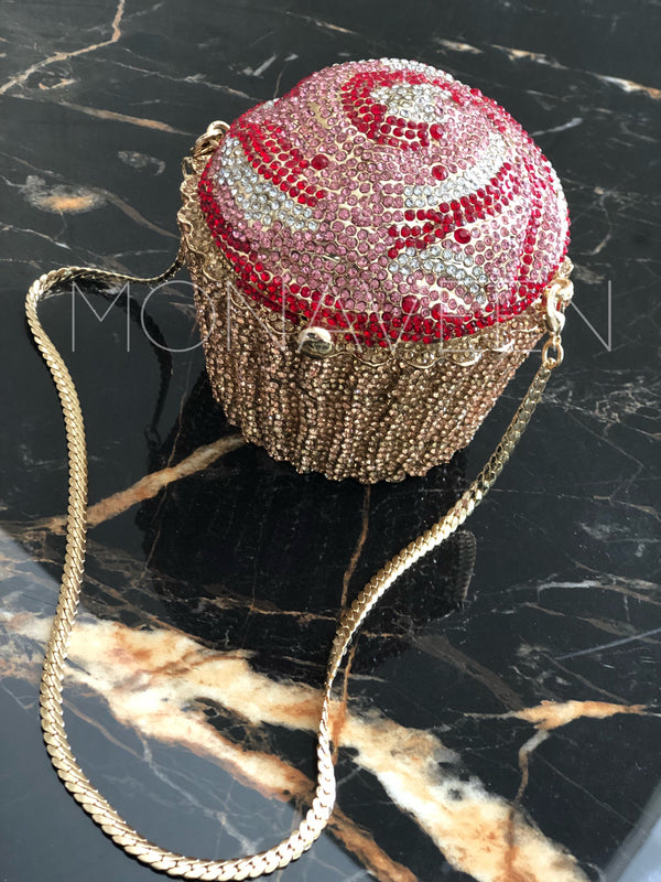 Monaveen Diamanté Encrusted Cupcake 