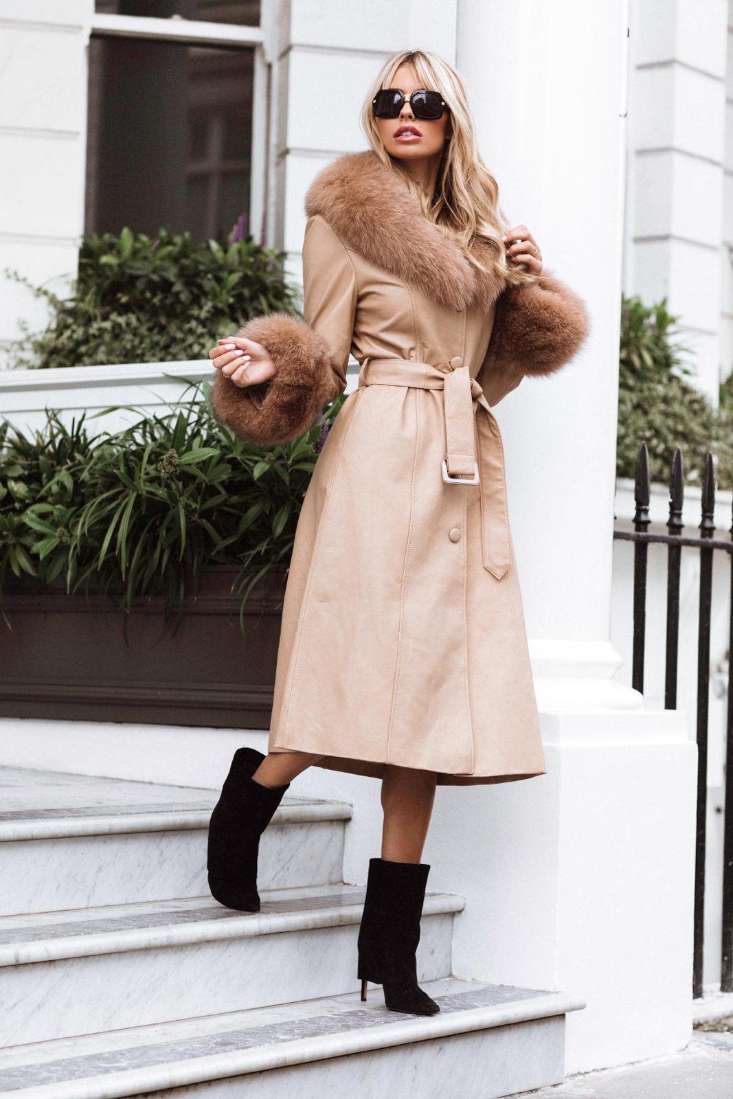 NEW IN the Monaveen MIA Luxury Winter Trench NUDE