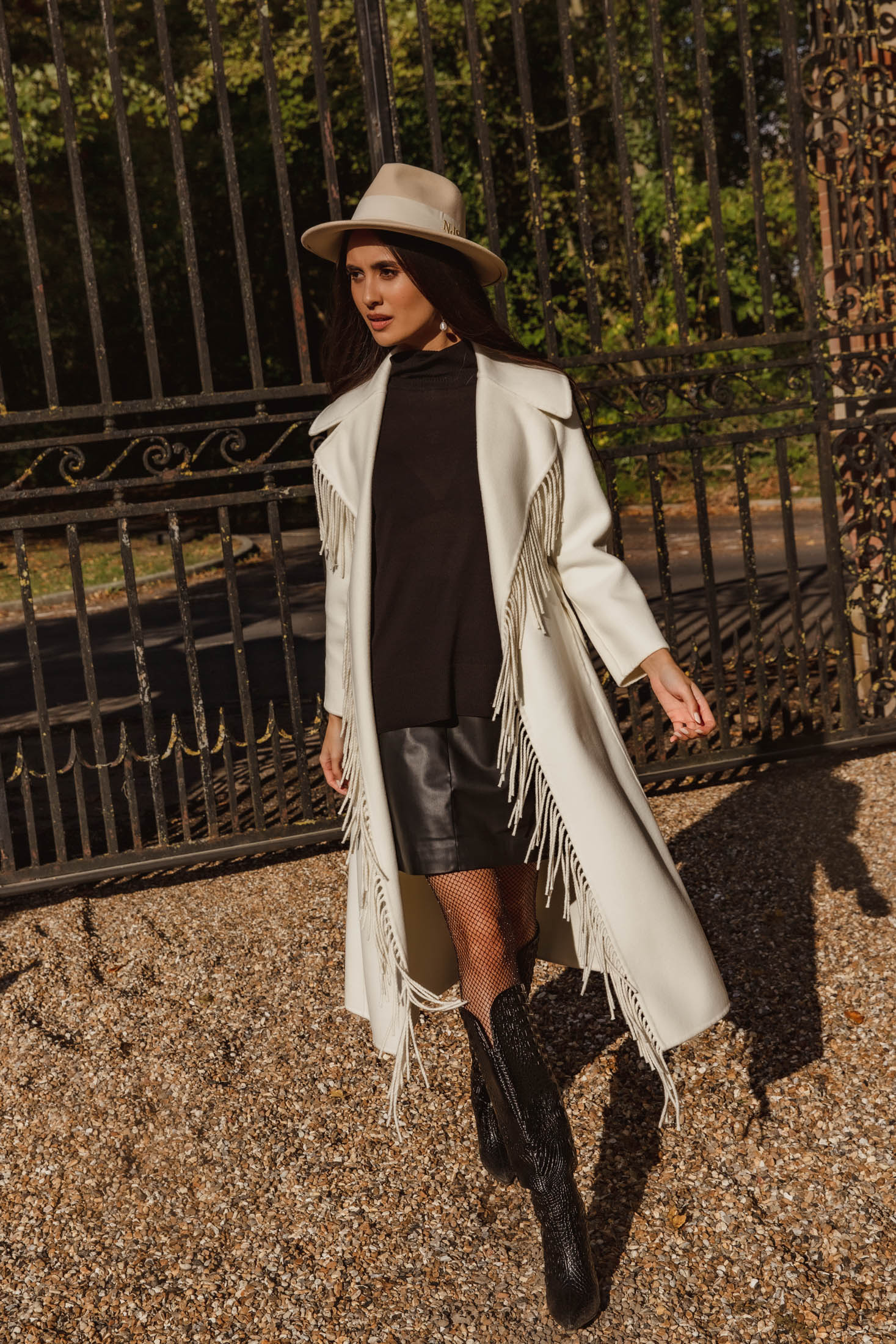 Miss Ellie cashmere blend wool coat - CREAM SALE