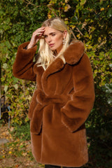 Monaveen Luxury Faux Fur LUCY Coat