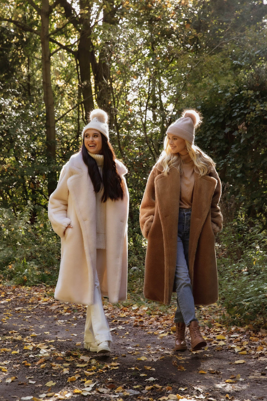 Monaveen Long Teddy Coat TAN