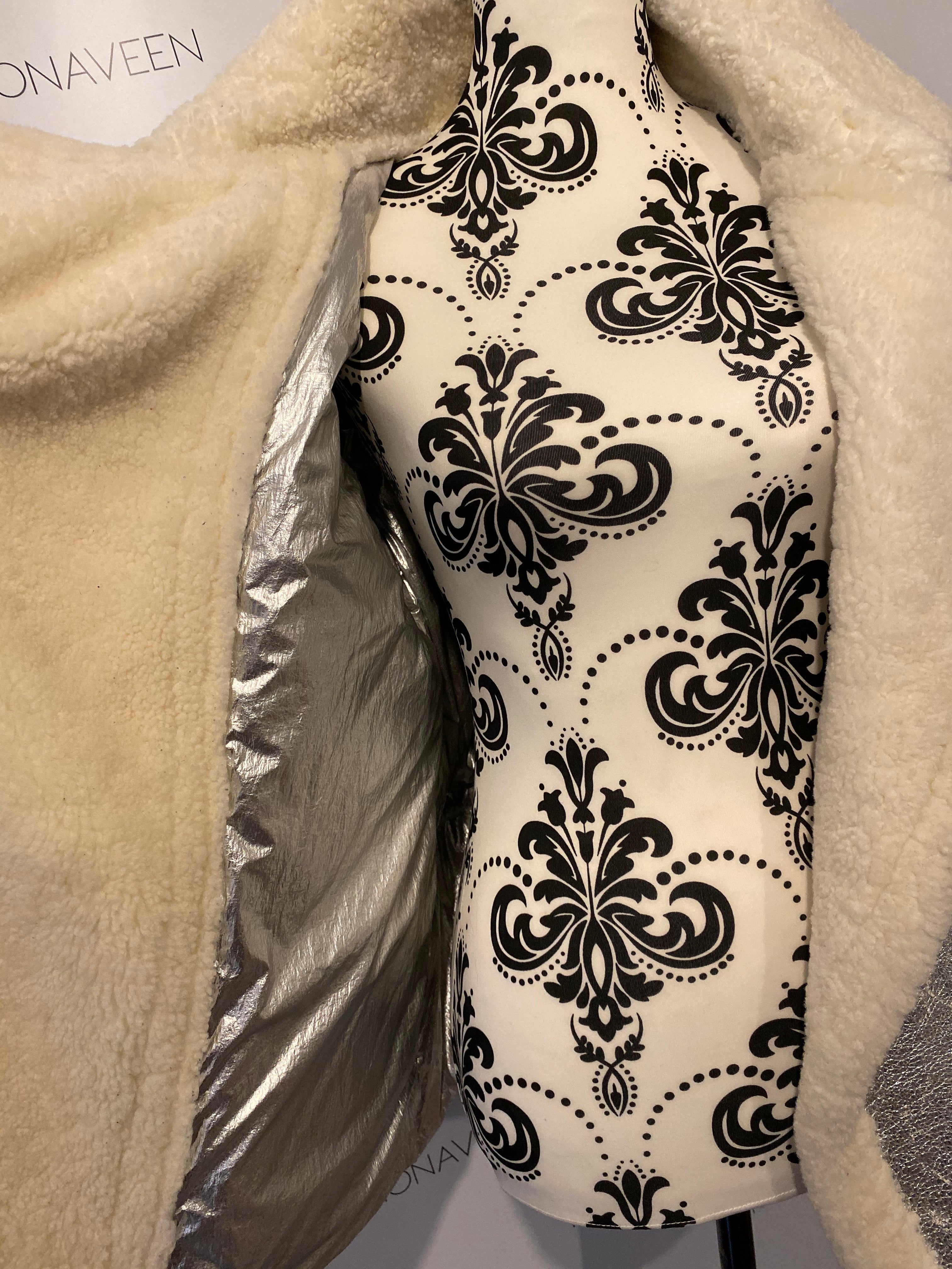 Maeve Shearling Down Coat BLACK - SALE