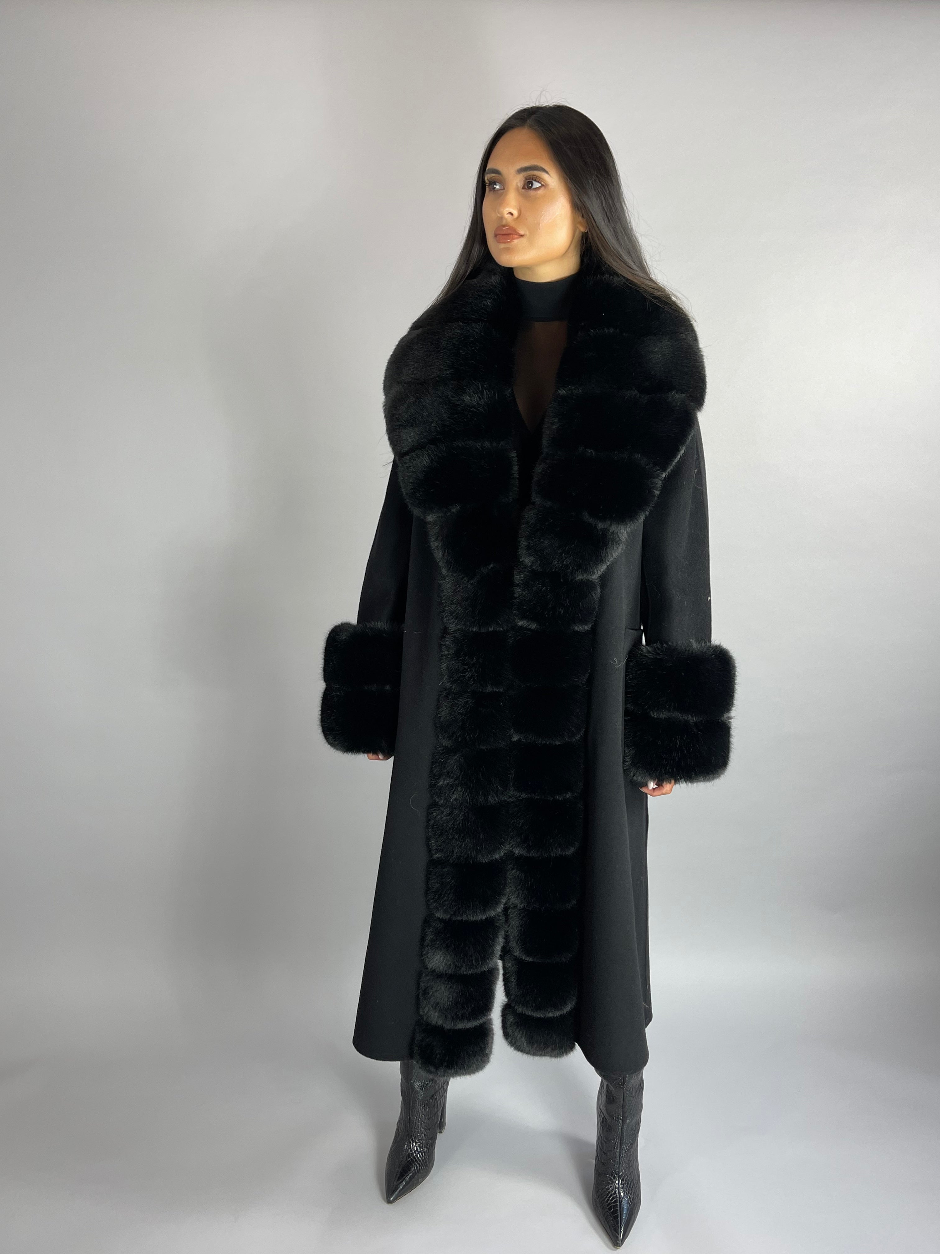 Scarlett Cashmere Coat TAN - SALE