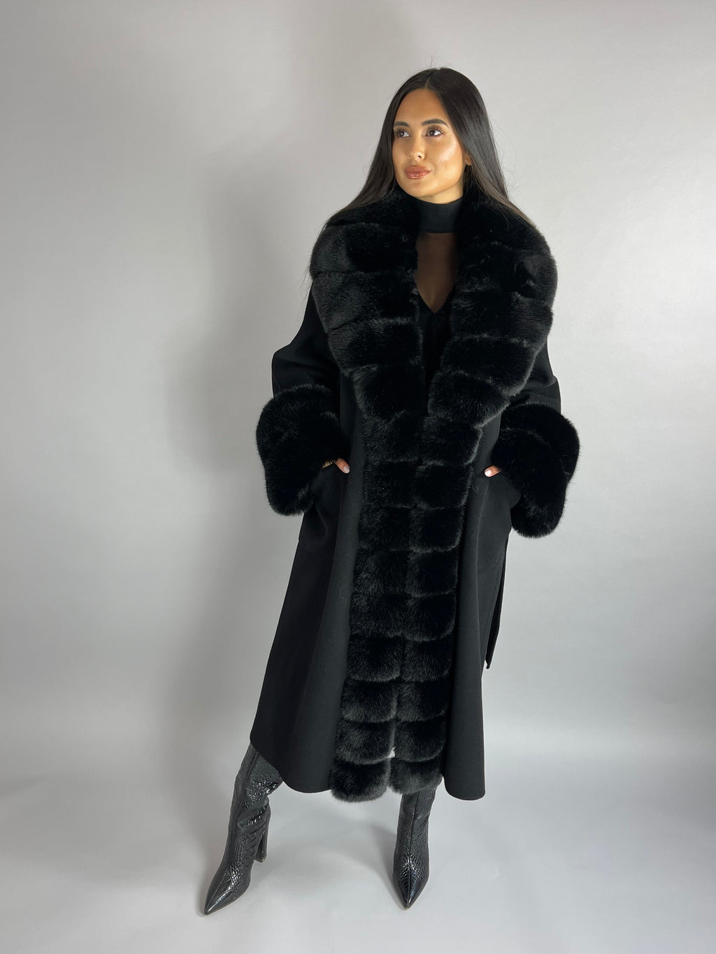 Scarlett Cashmere Coat TAN - SALE