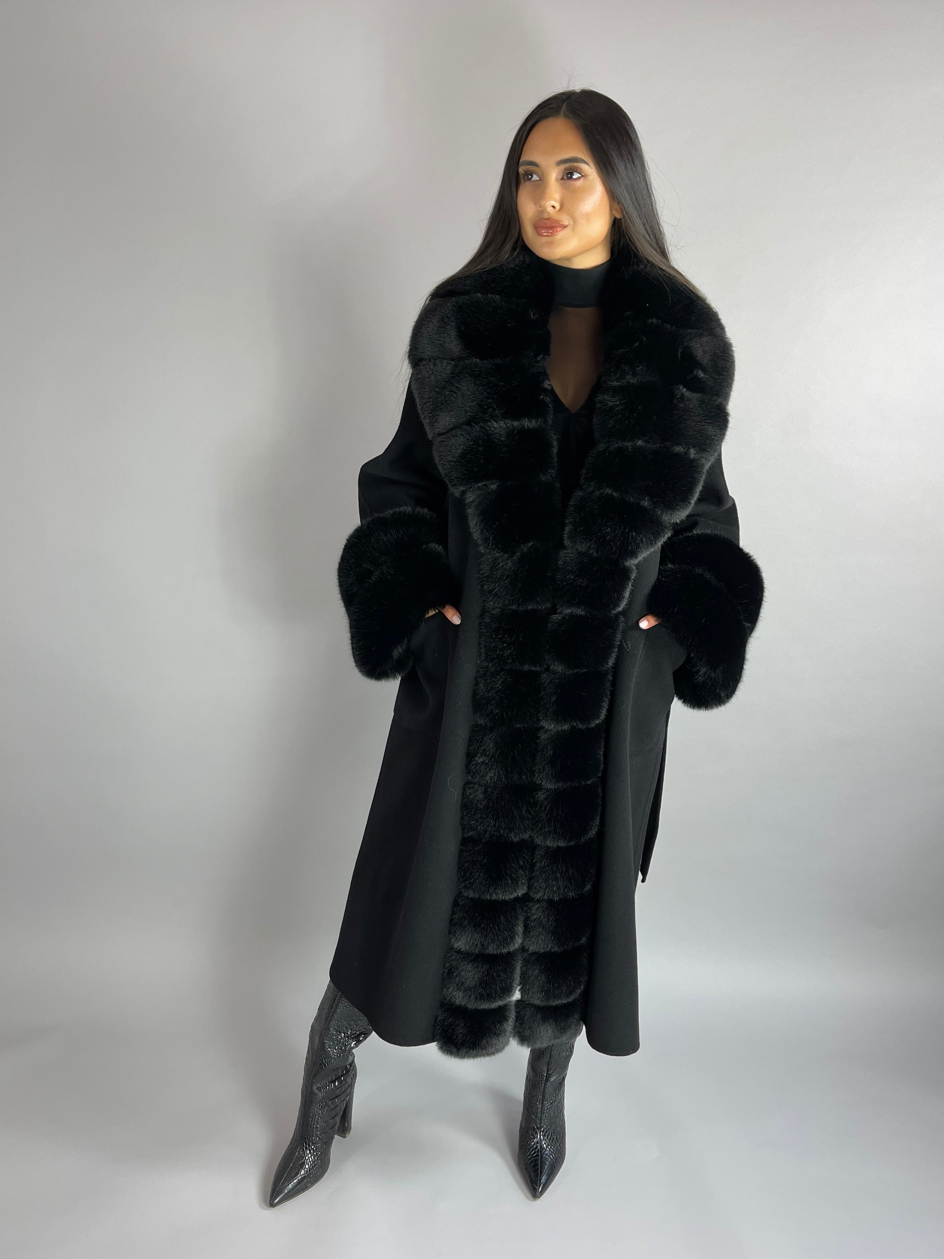 Scarlett Cashmere Coat TAN - SALE