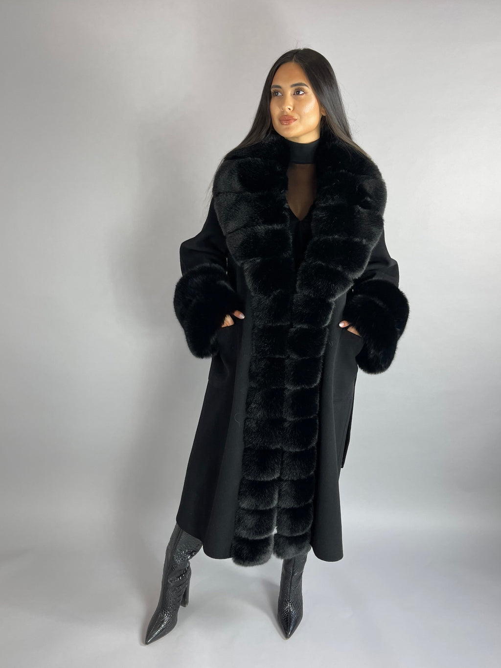 Scarlett Cashmere Coat TAN - SALE