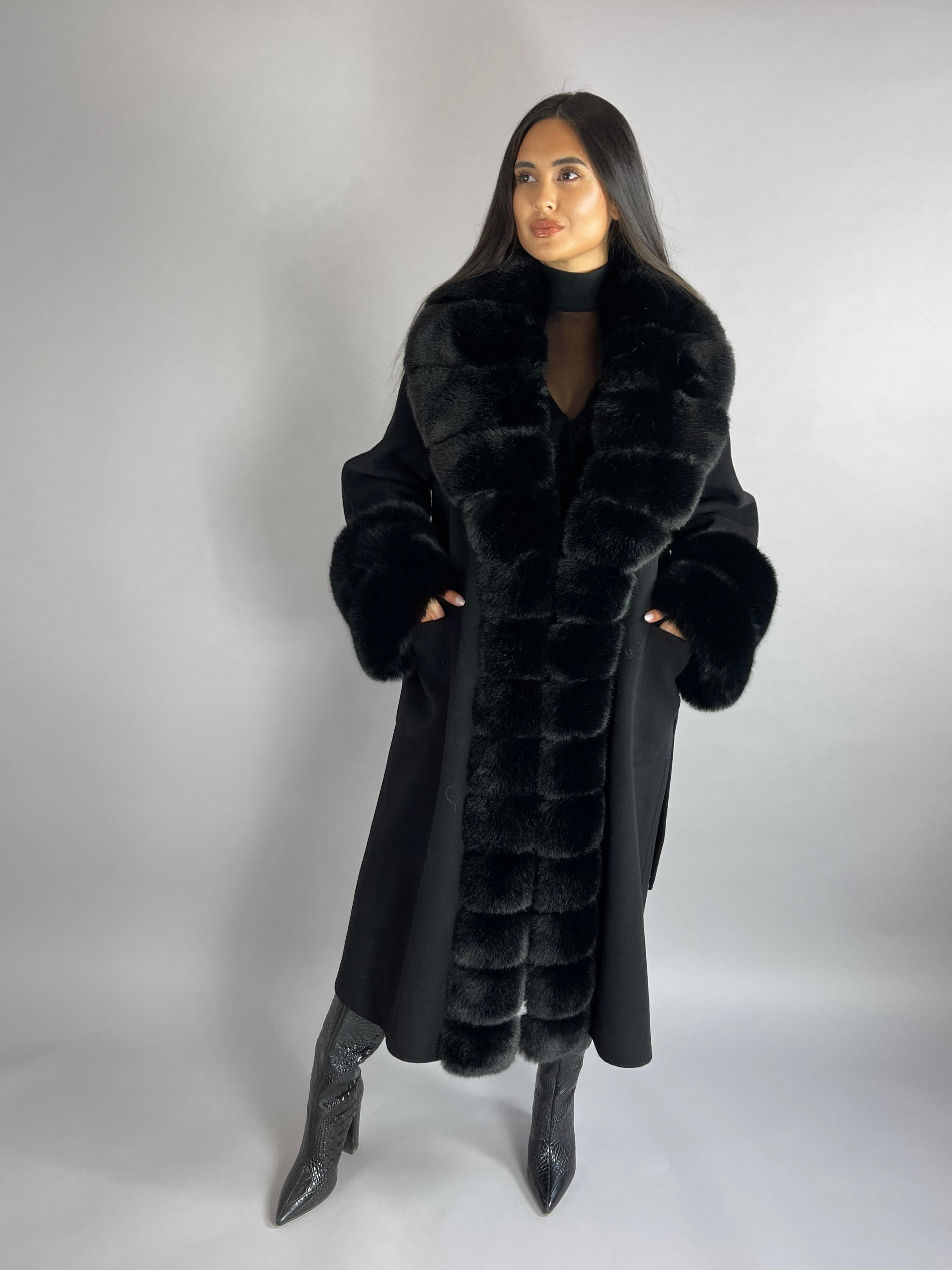 Scarlett Cashmere Coat TAN - SALE