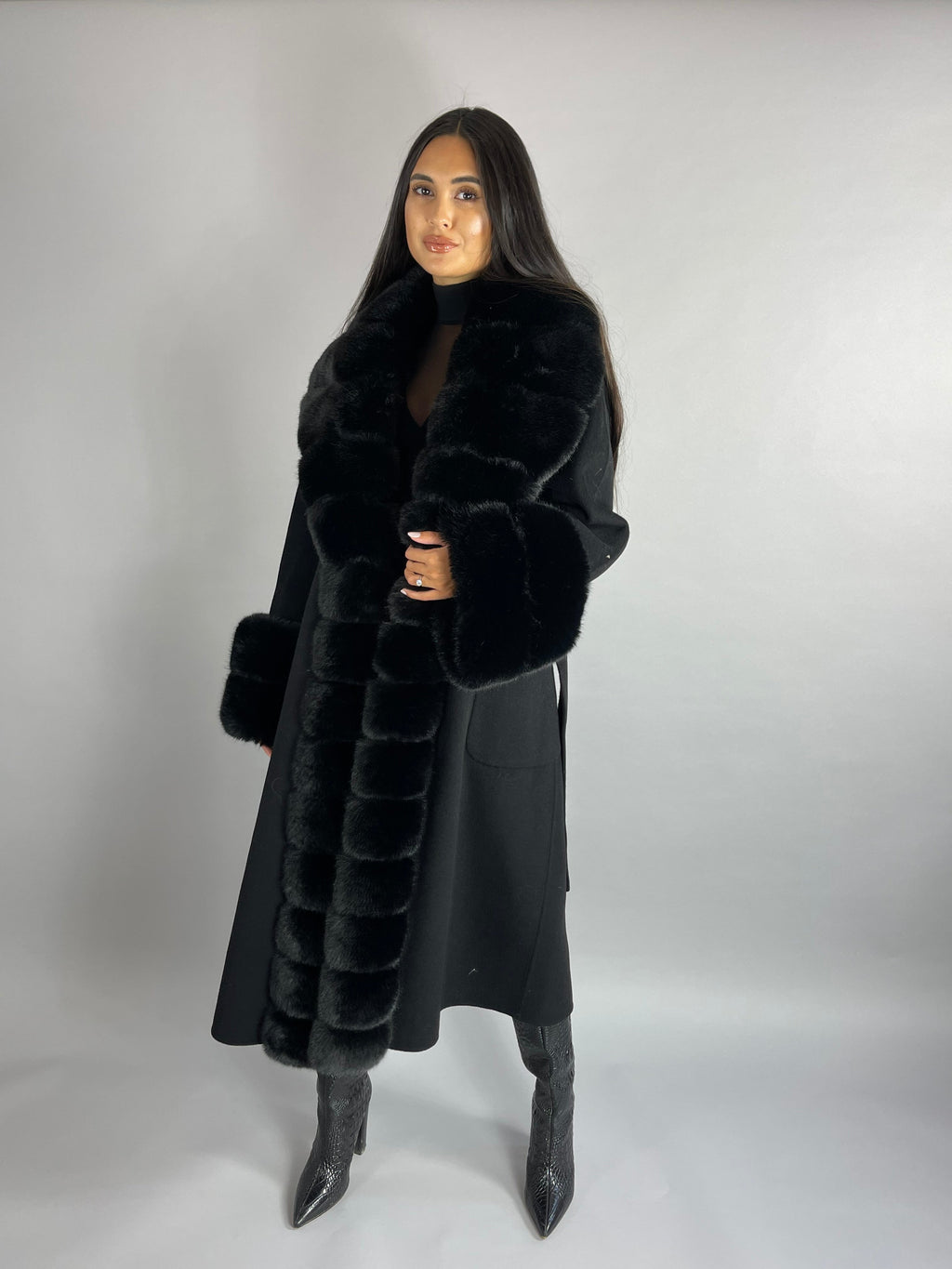 Scarlett Cashmere Coat TAN - SALE