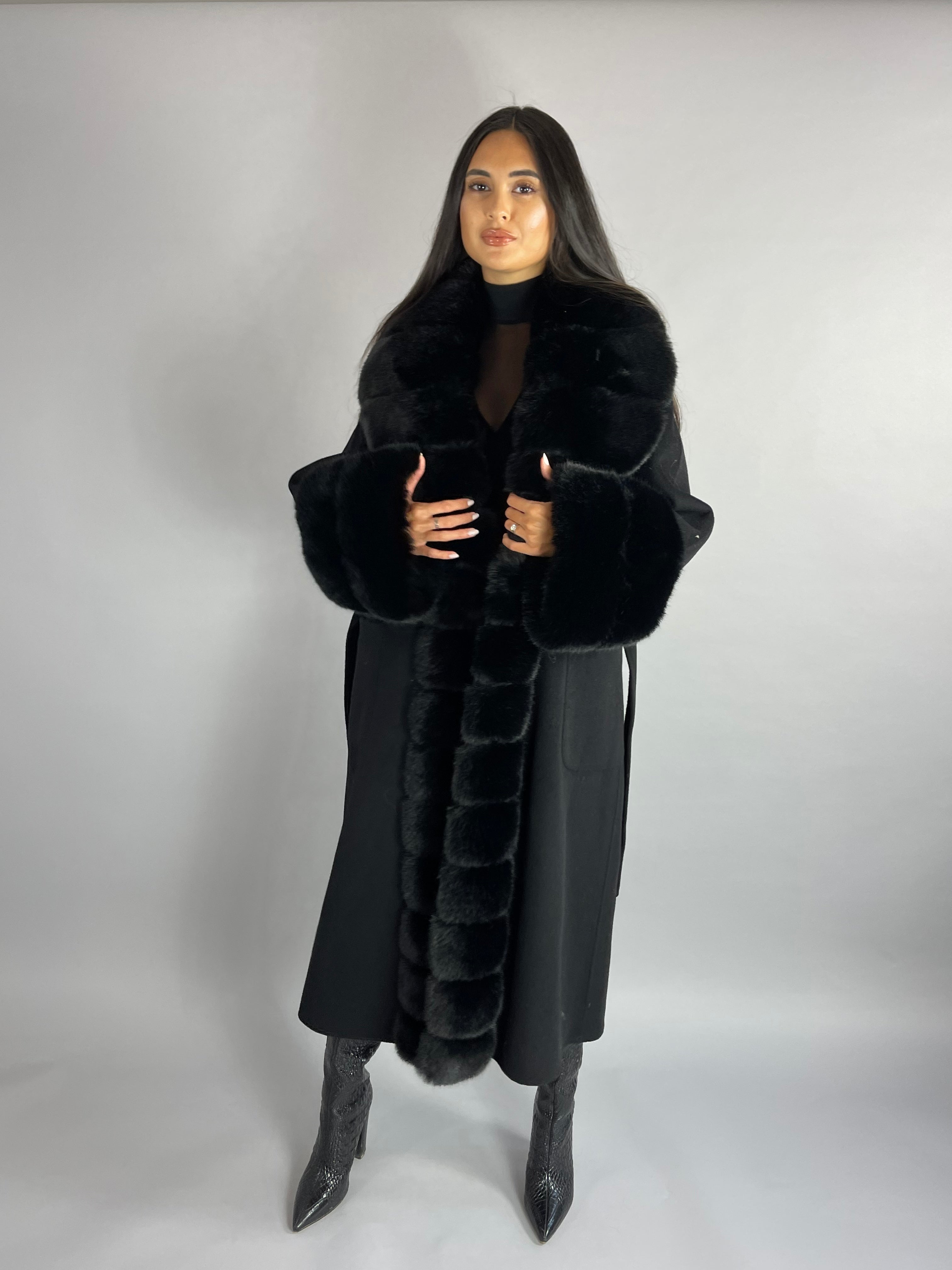 Scarlett Cashmere Coat TAN - SALE