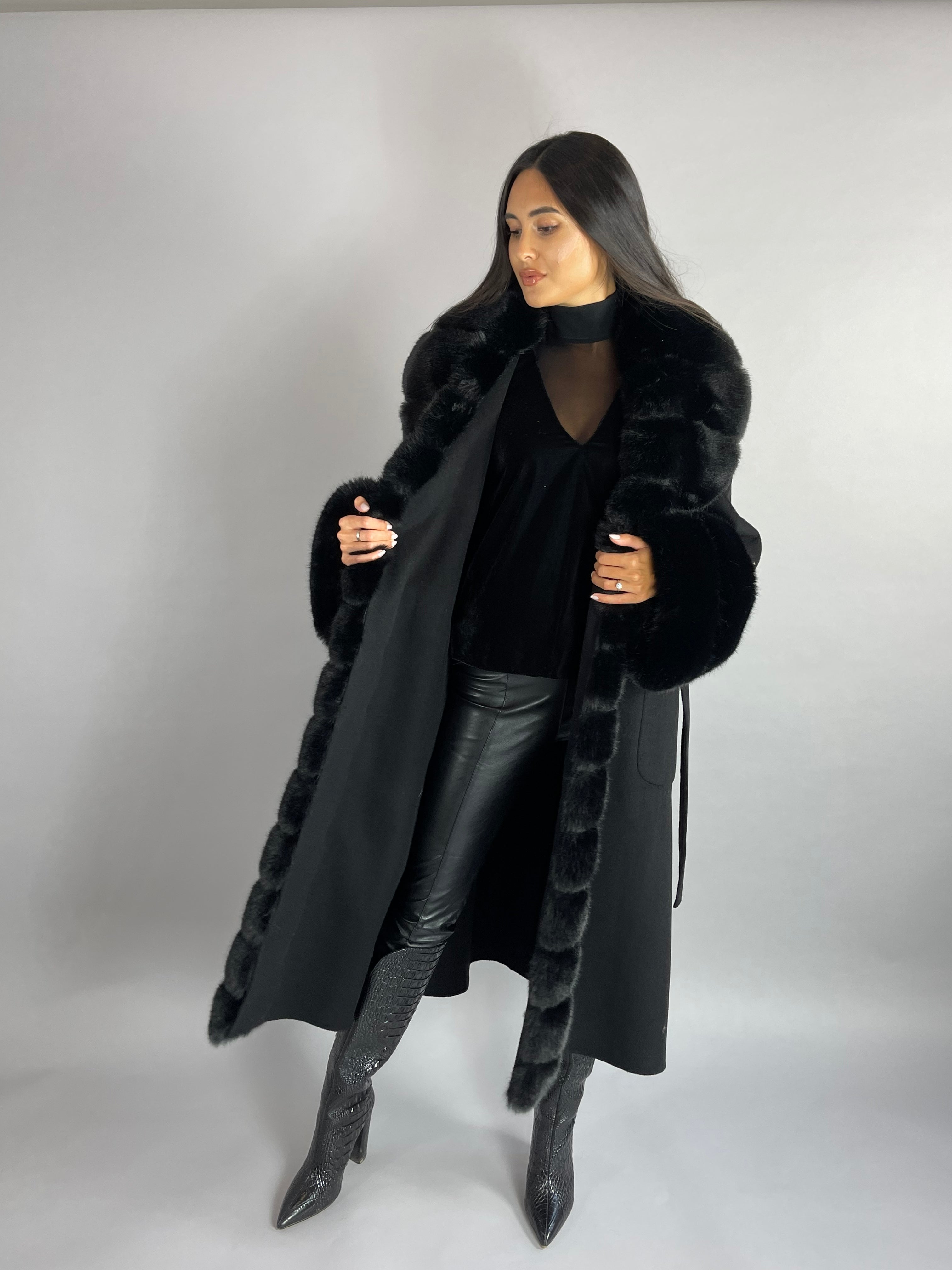 Scarlett Cashmere Coat TAN - SALE