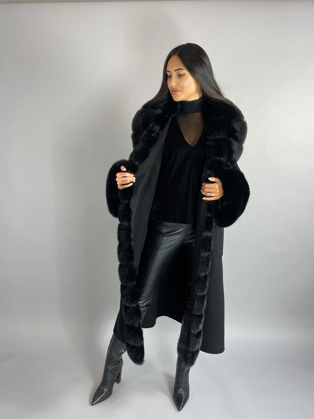 Scarlett Cashmere Coat TAN - SALE