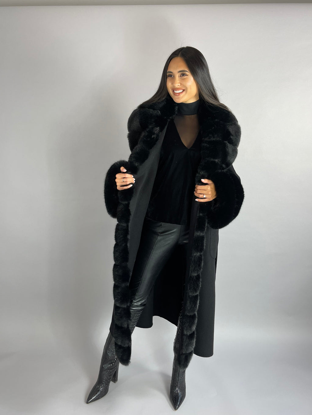 Scarlett Cashmere Coat TAN - SALE