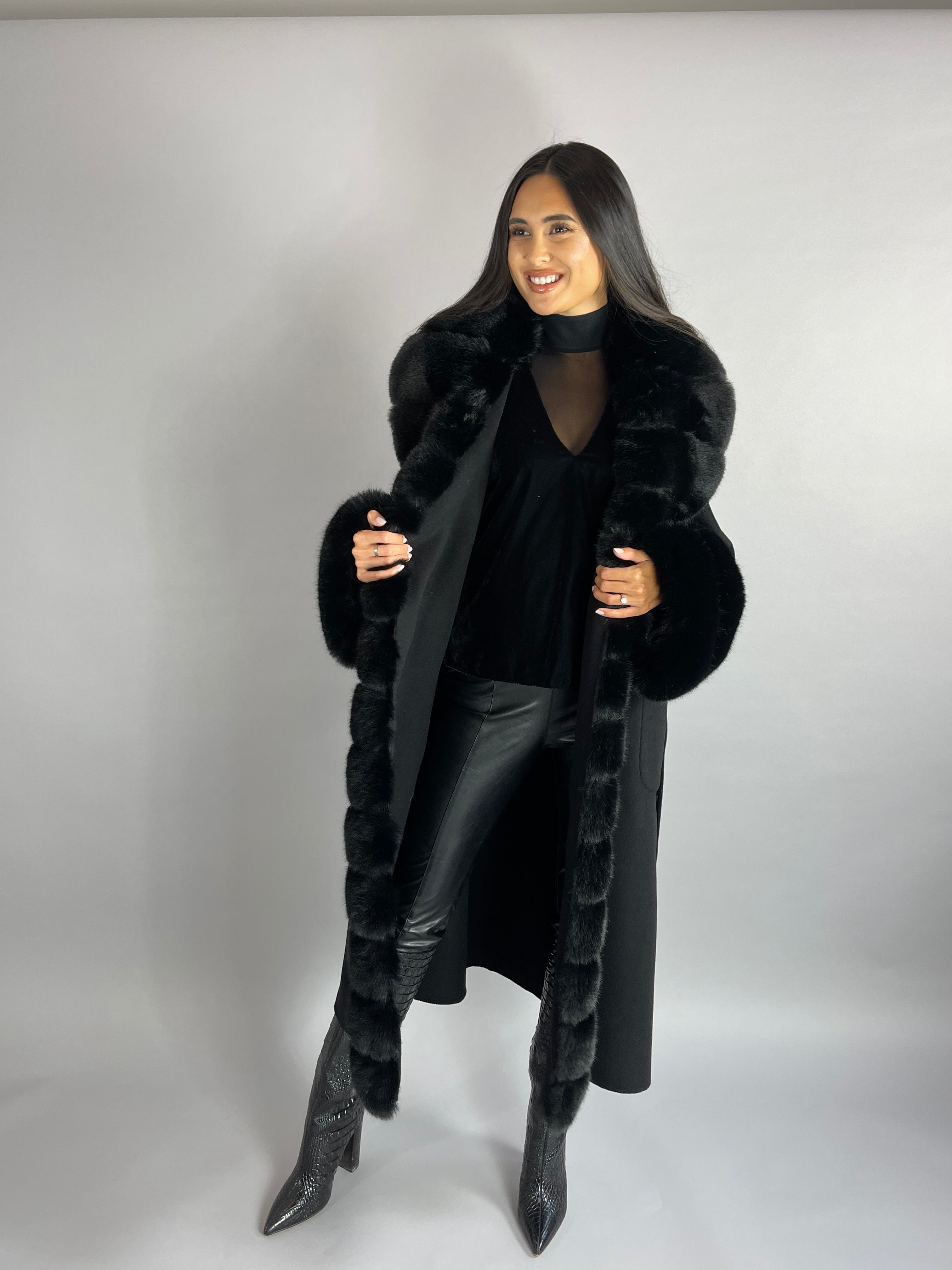 Scarlett Cashmere Coat TAN - SALE