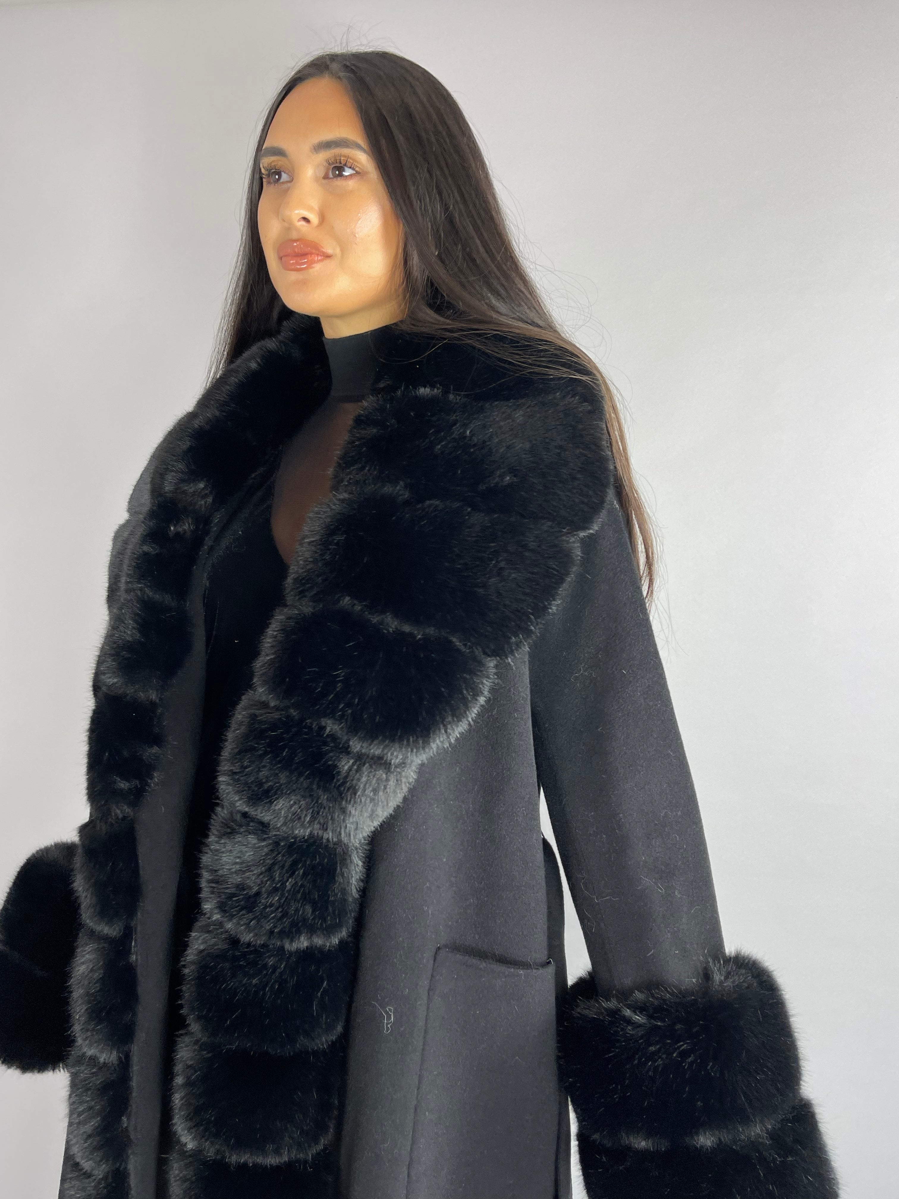 Scarlett Cashmere Coat TAN - SALE