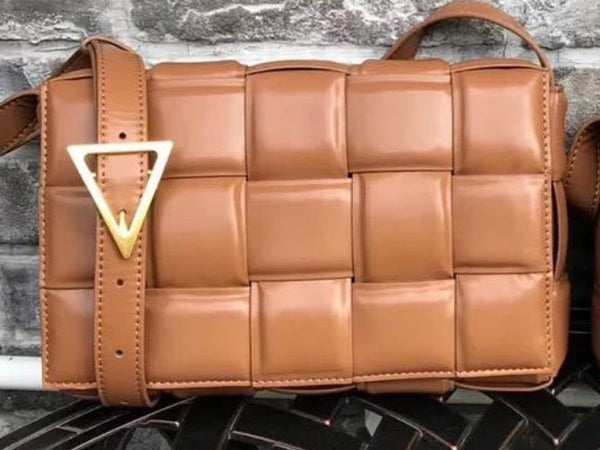 Wyona Weave Leather Bag TAN