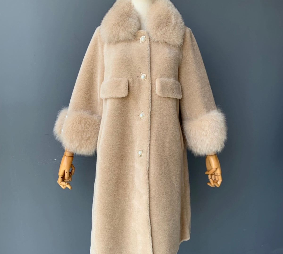 CHILDRENS PEARLA - sheepskin Teddy NUDE - FAUX FUR - SALE