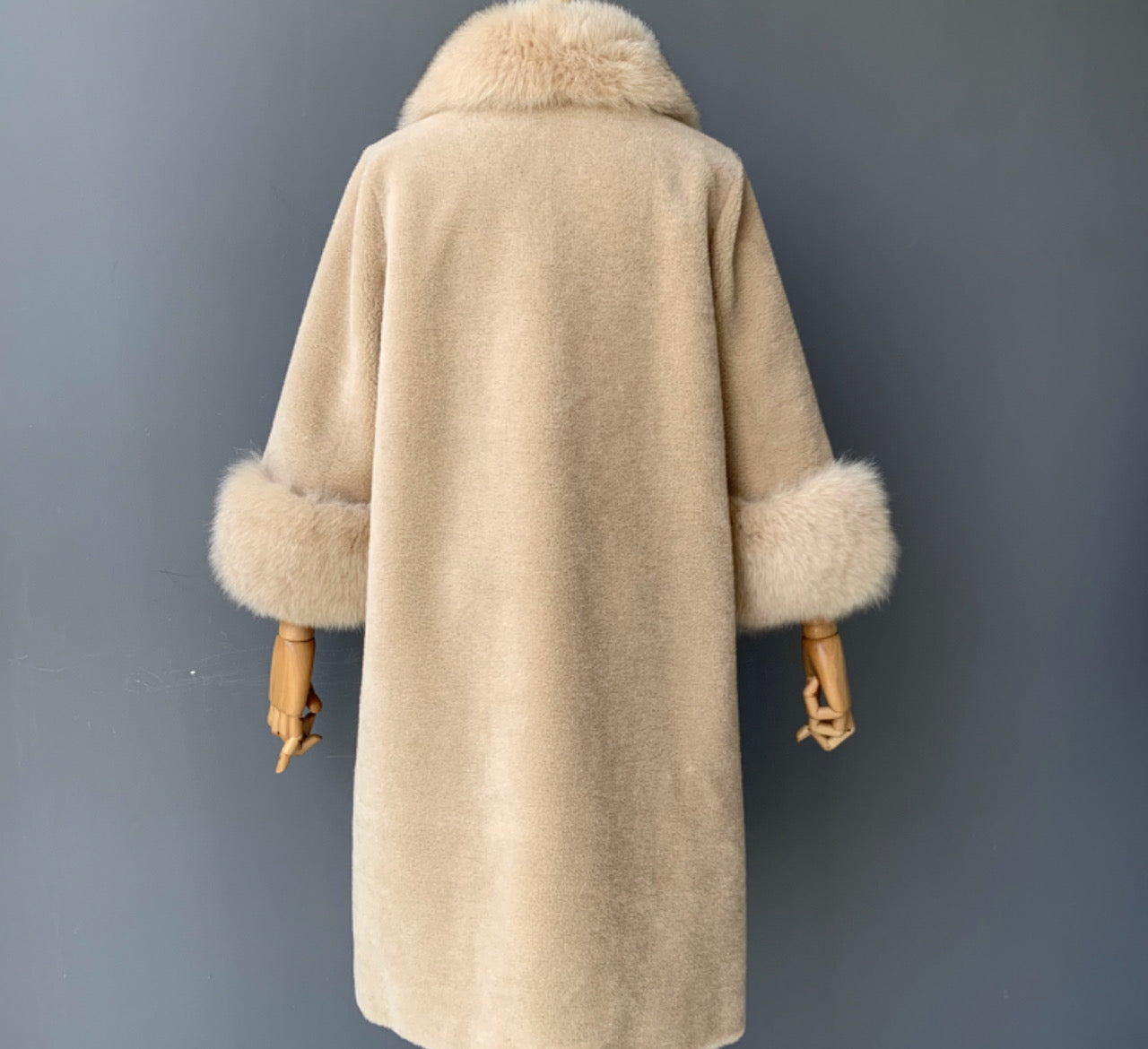 Pearla sheepskin Teddy NUDE - FAUX FUR