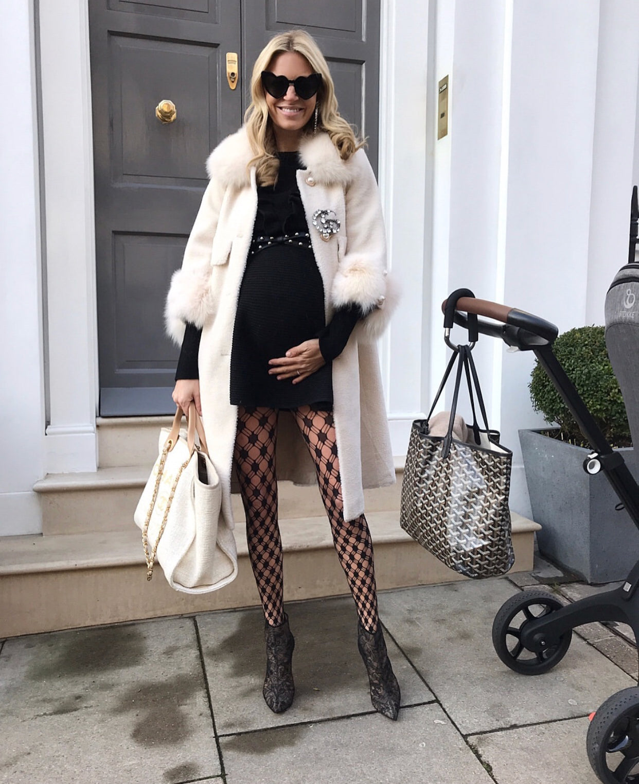 NEW IN Pearla leather sheepskin Teddy CREAM - FAUX FUR
