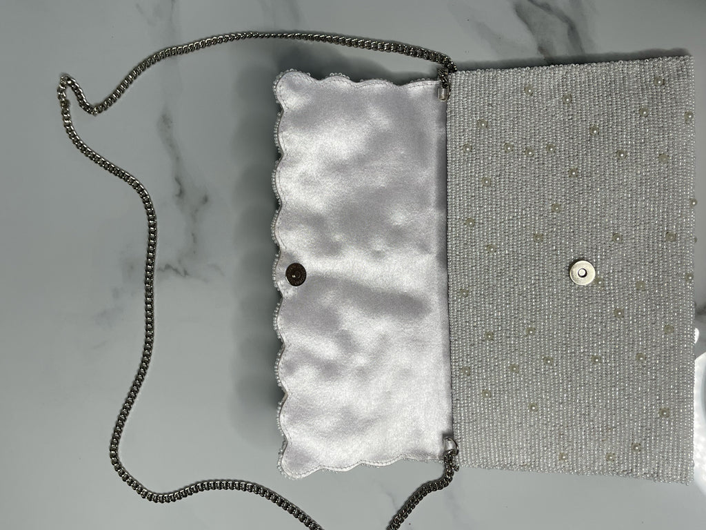Half Scallop Shape Clutch Bag