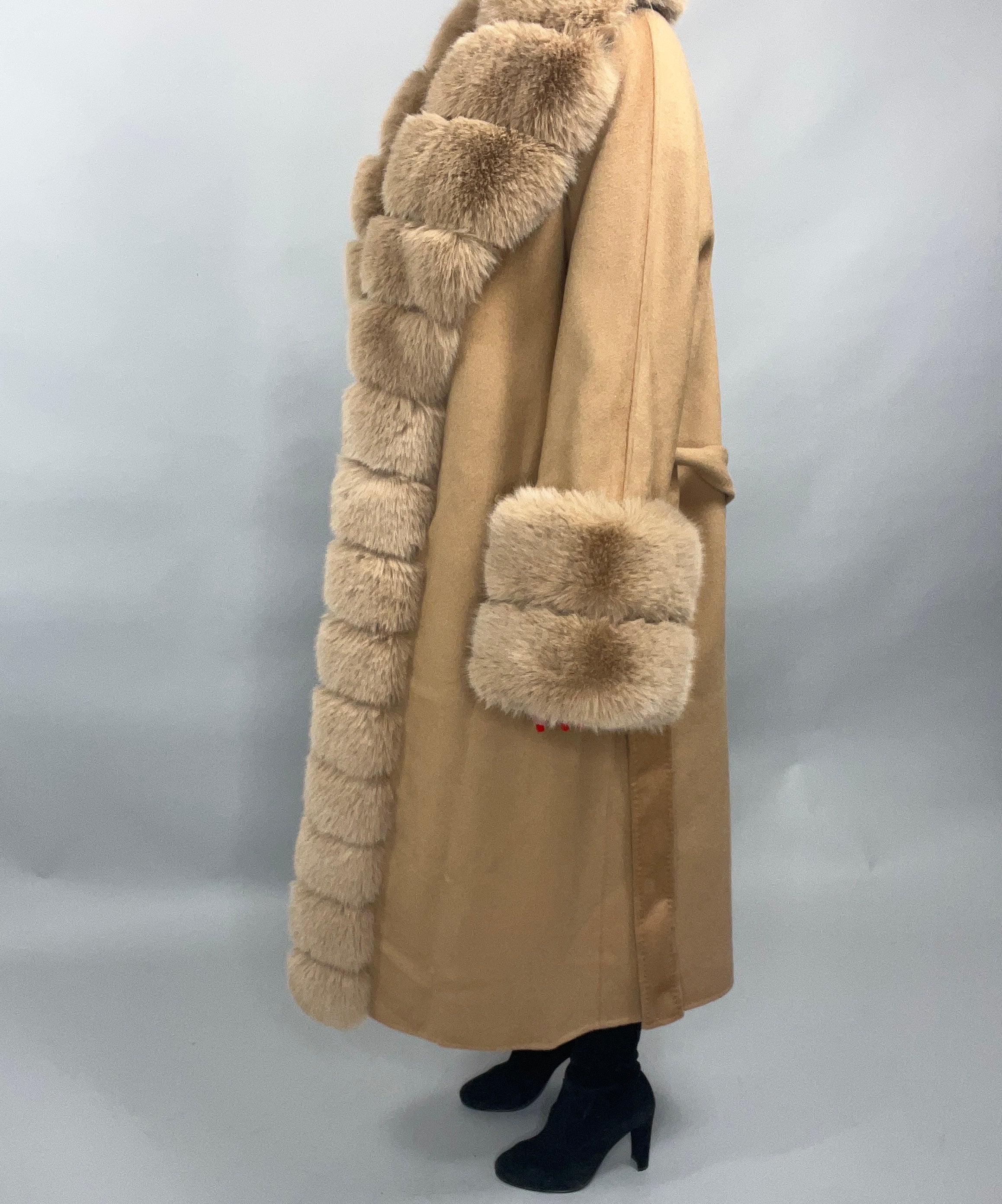 Scarlett Cashmere Coat TAN - SALE