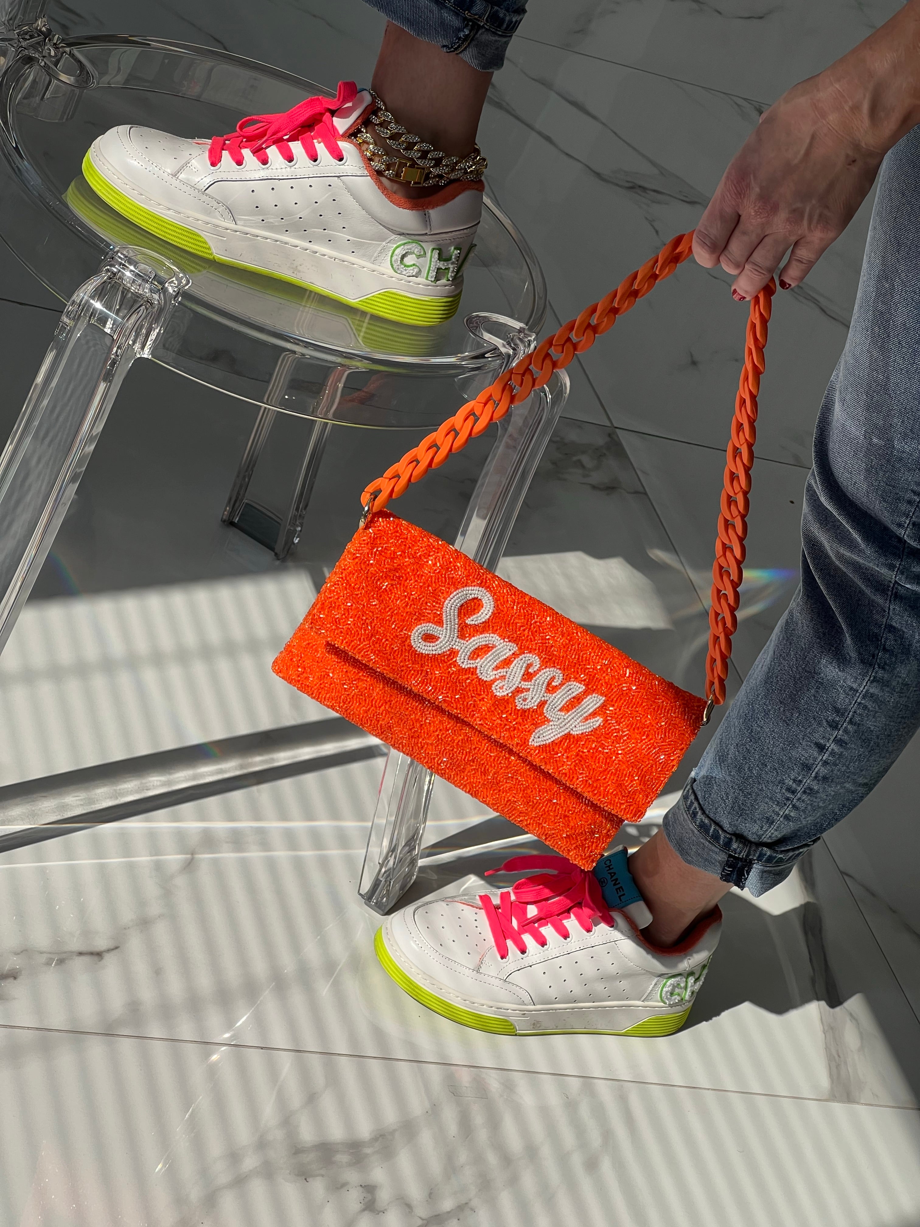 NEW IN BAG STRAP - NEON ORANGE