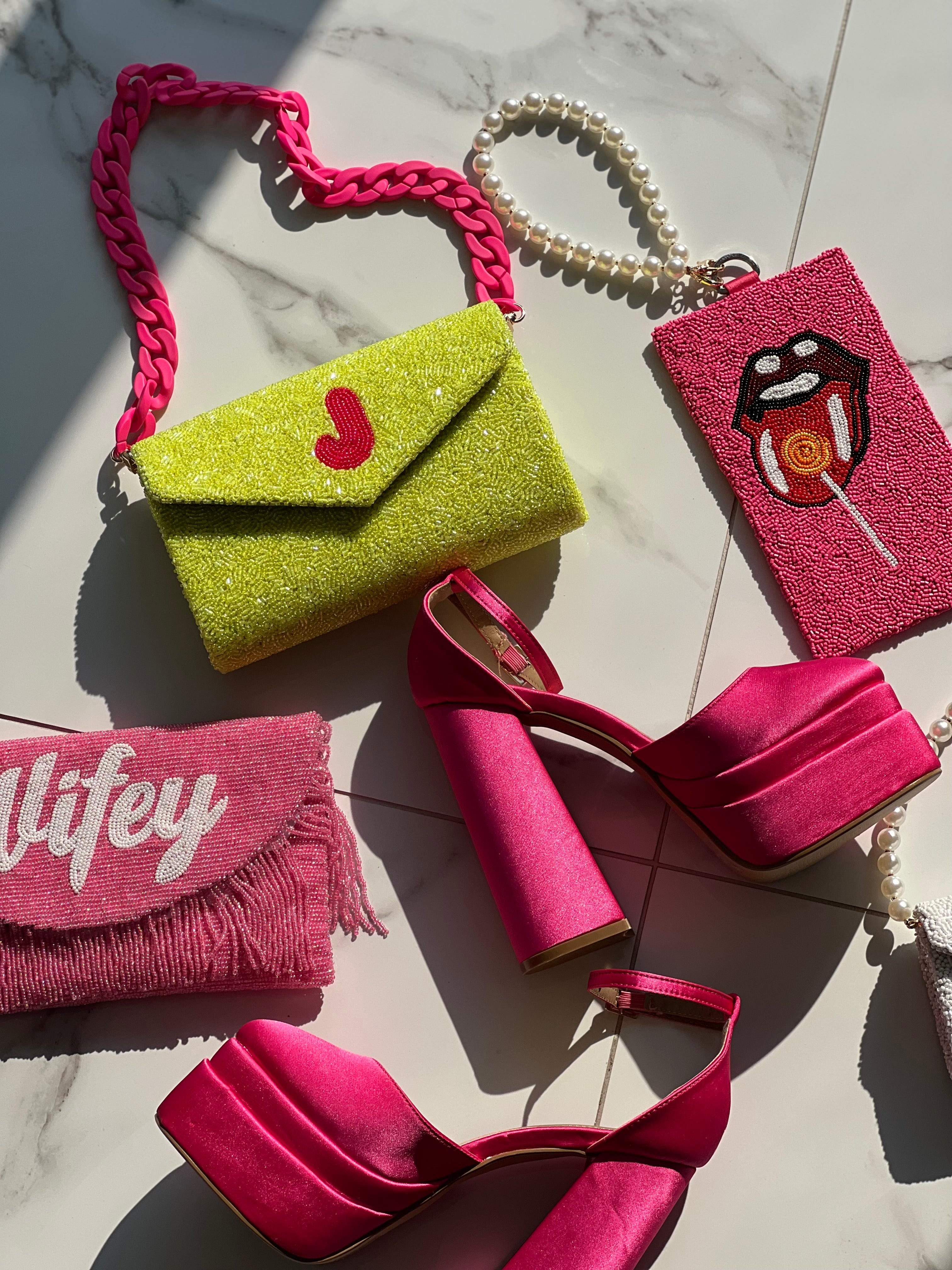 NEW IN BAG STRAP - NEON PINK