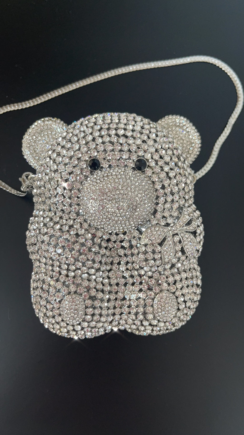 NEW IN Monaveen Diamanté Encrusted Teddy Bear Bag