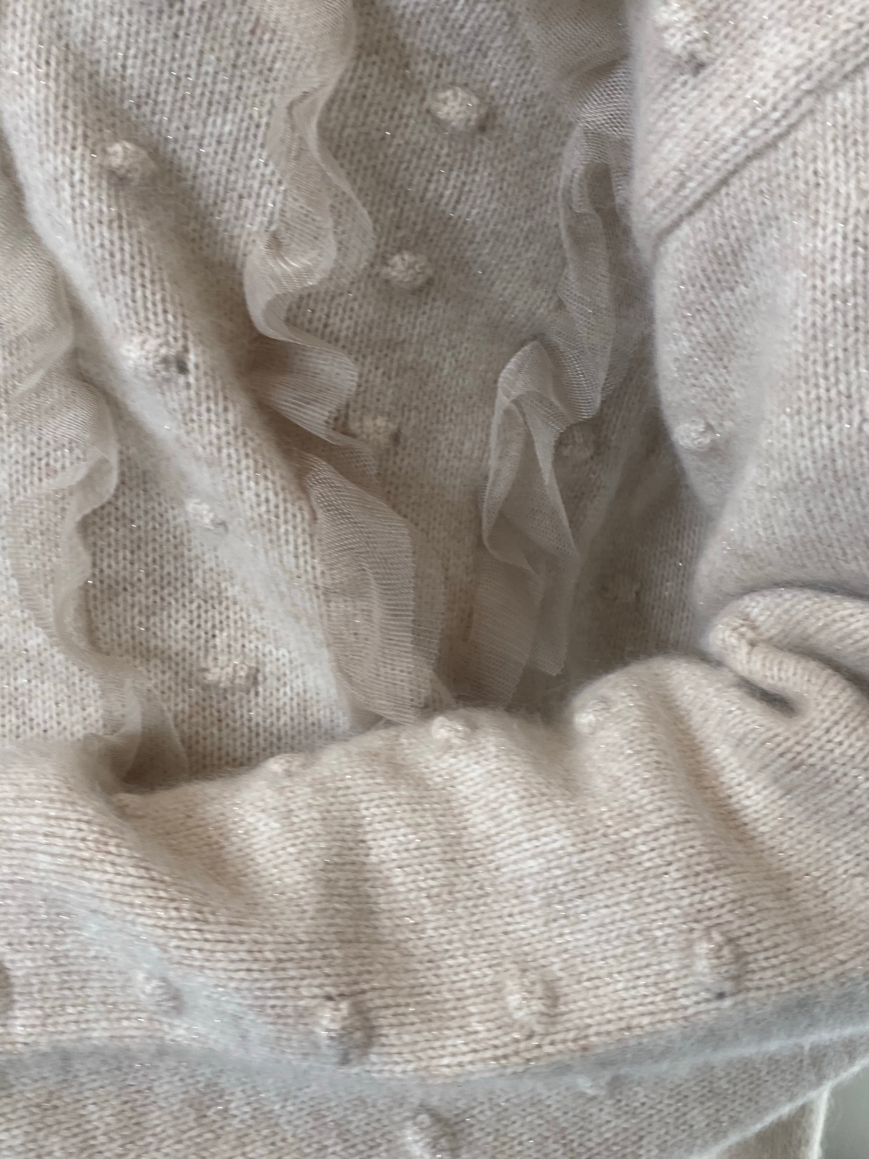 NEW IN Monaveen Frill Knitted Jumper OAT