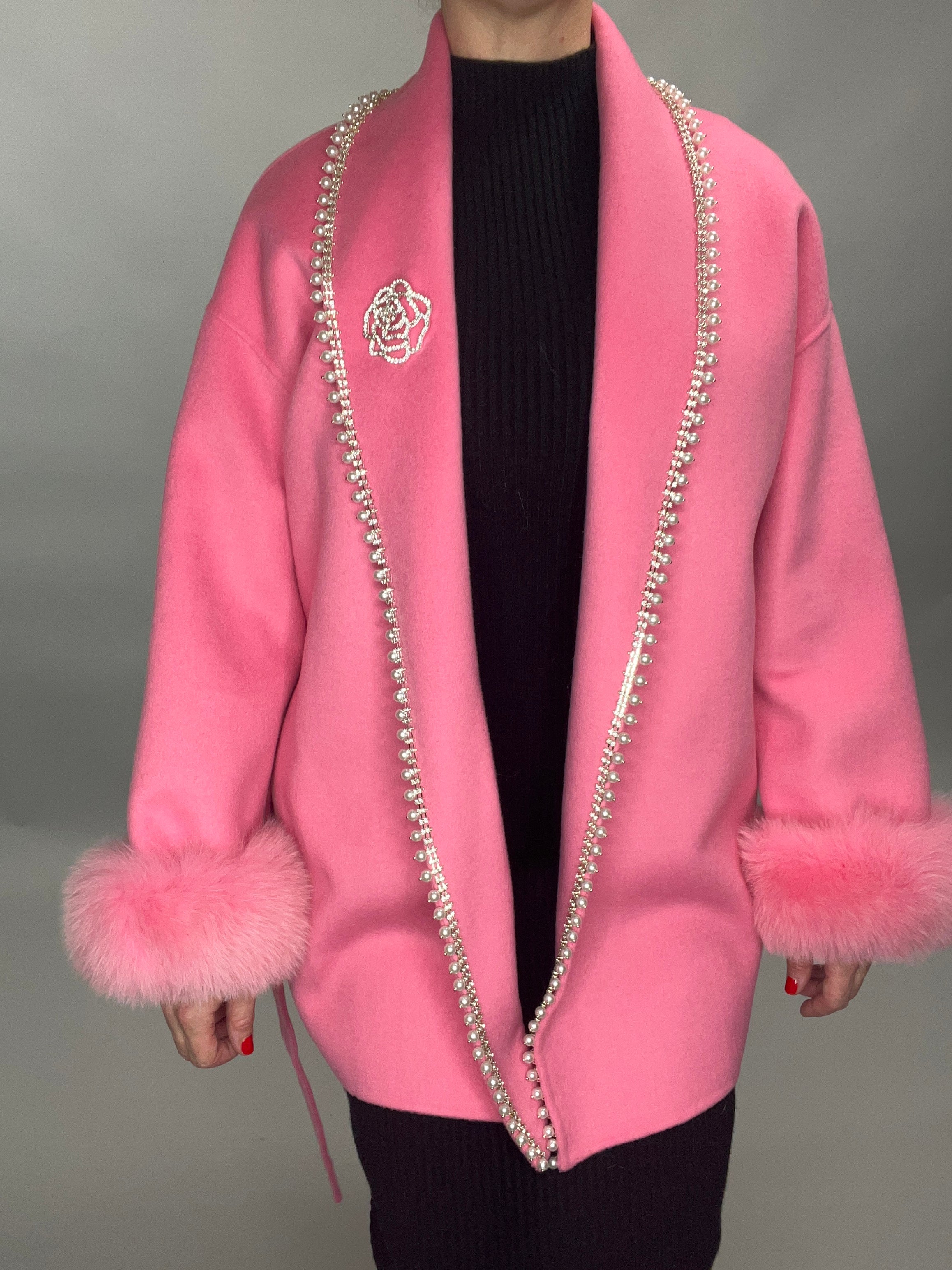 Monaveen Coco Wool Cashmere Coat PINK - SALE