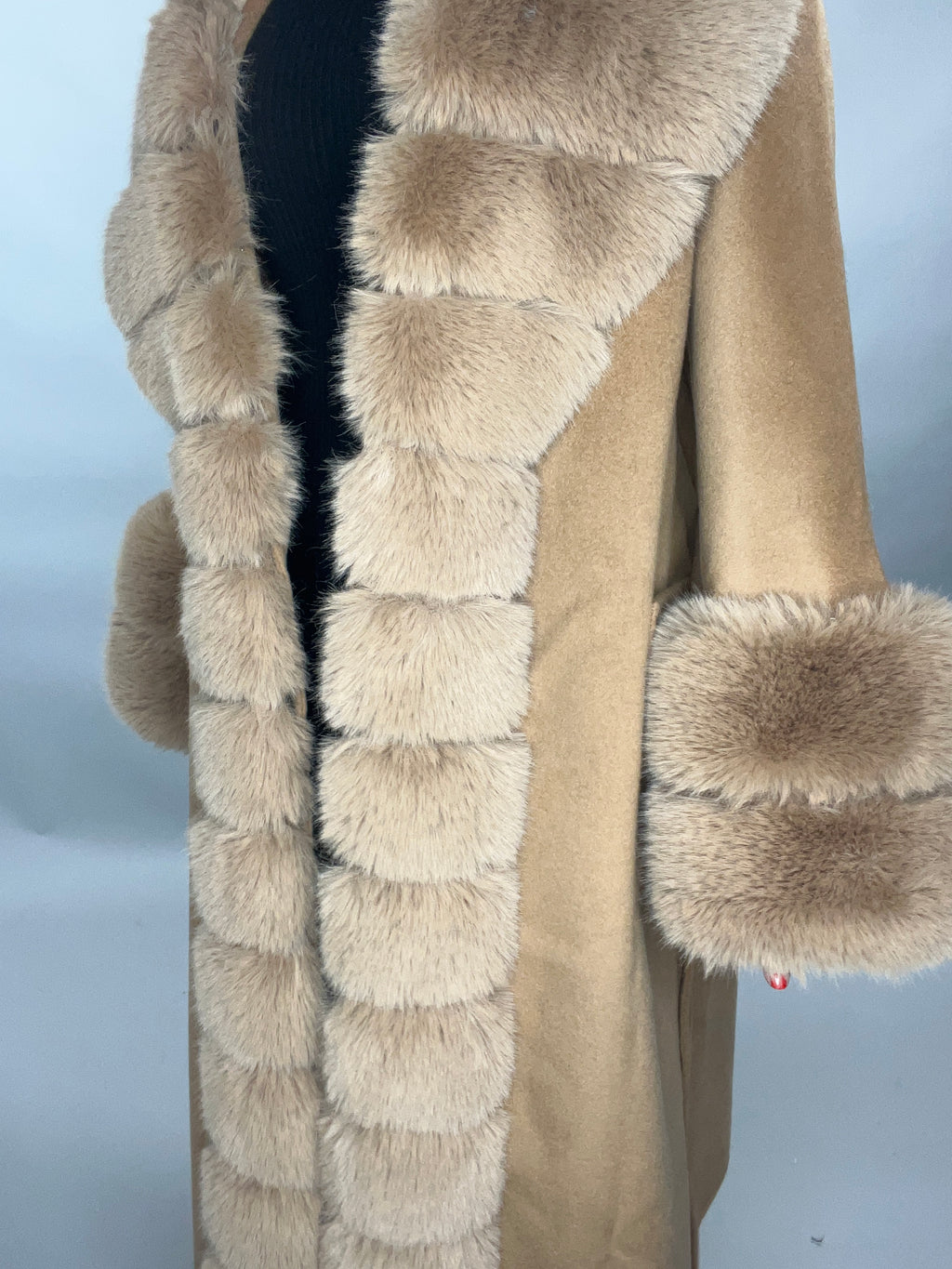 Scarlett Cashmere Coat TAN - SALE