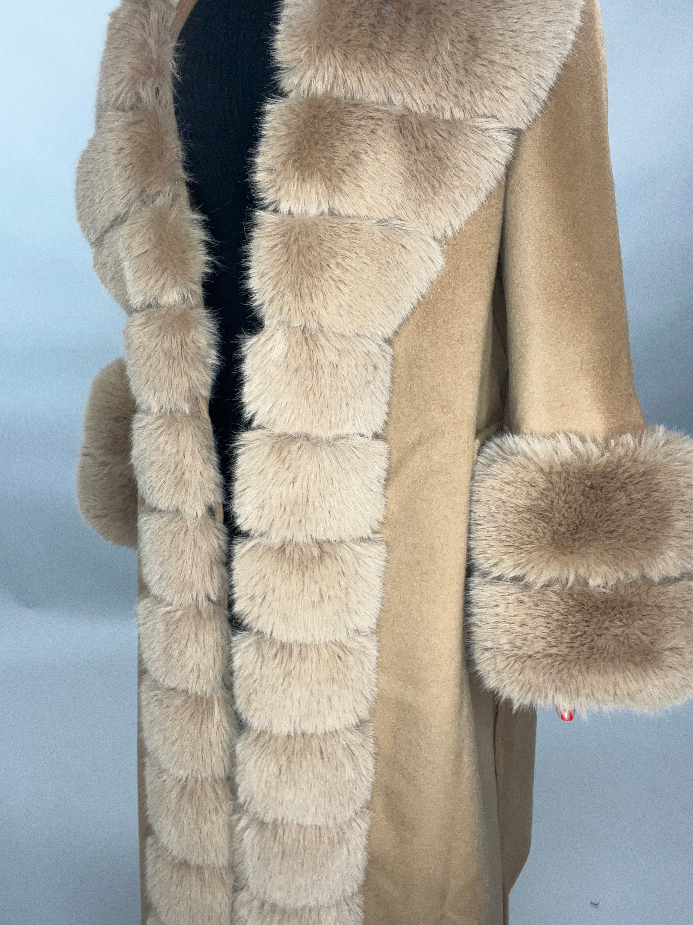 Scarlett Cashmere Coat TAN - SALE