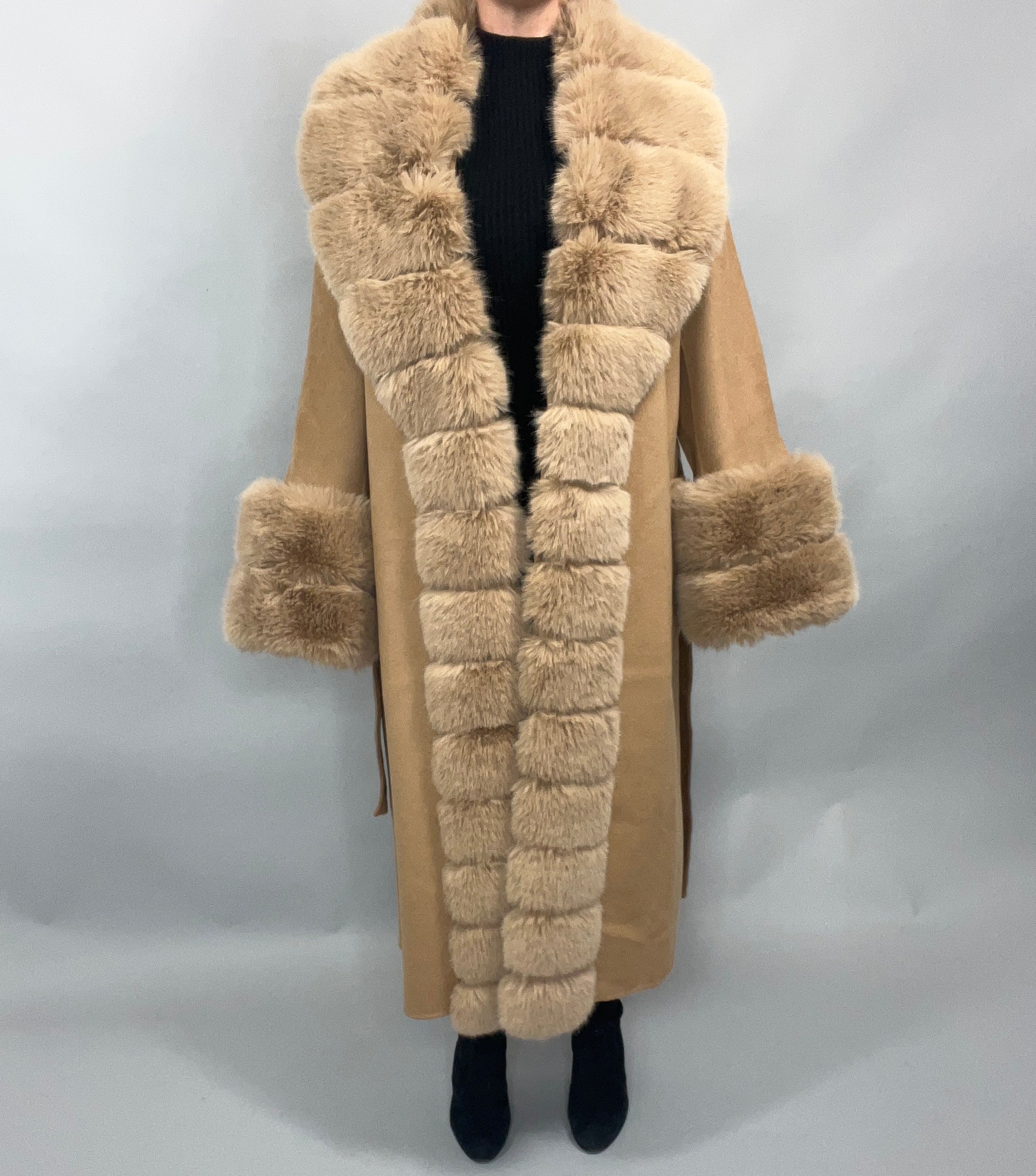 Scarlett Cashmere Coat TAN - SALE