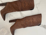 NEW IN Monaveen DALLAS Vegan crocodile leather Boot - PURPLE
