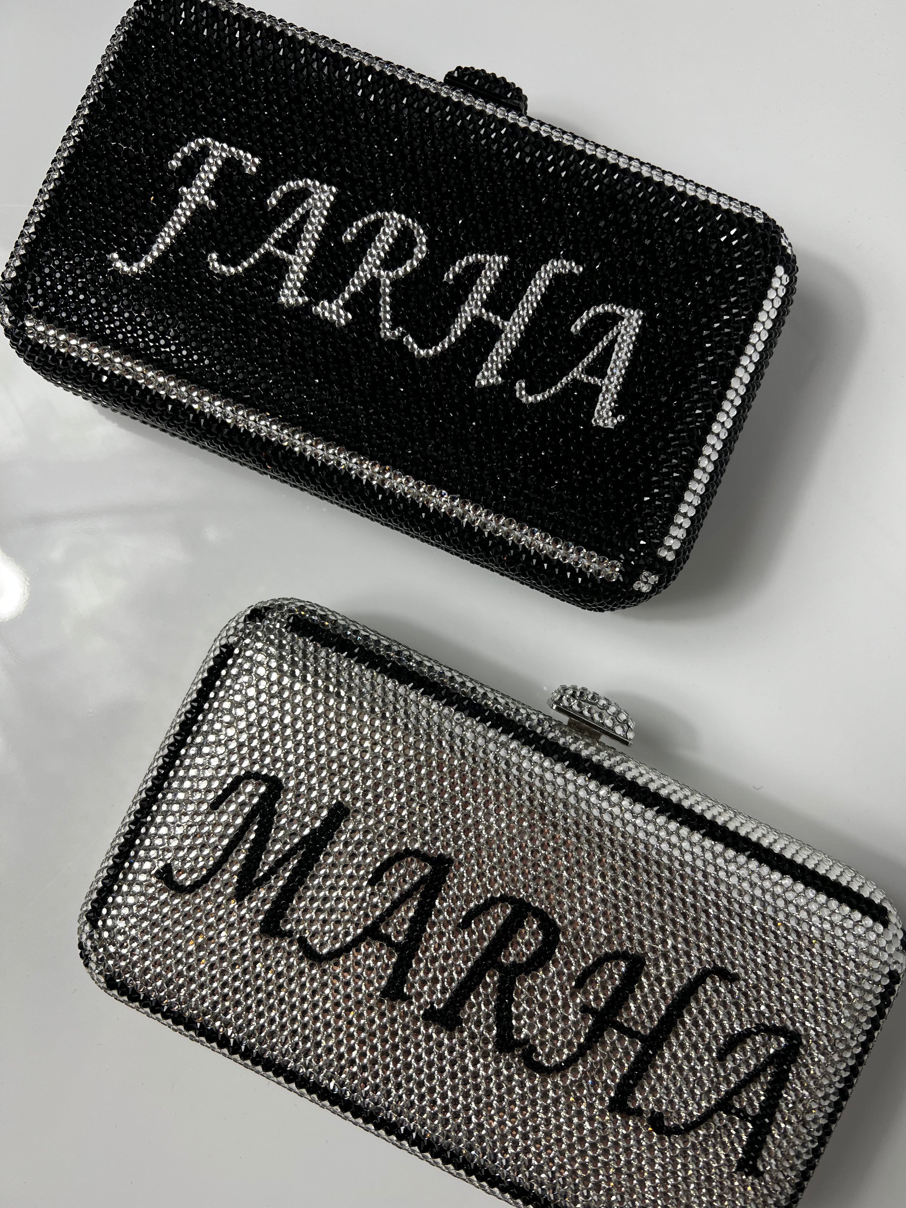 NEW IN Monagram Crystal Clutch Bag
