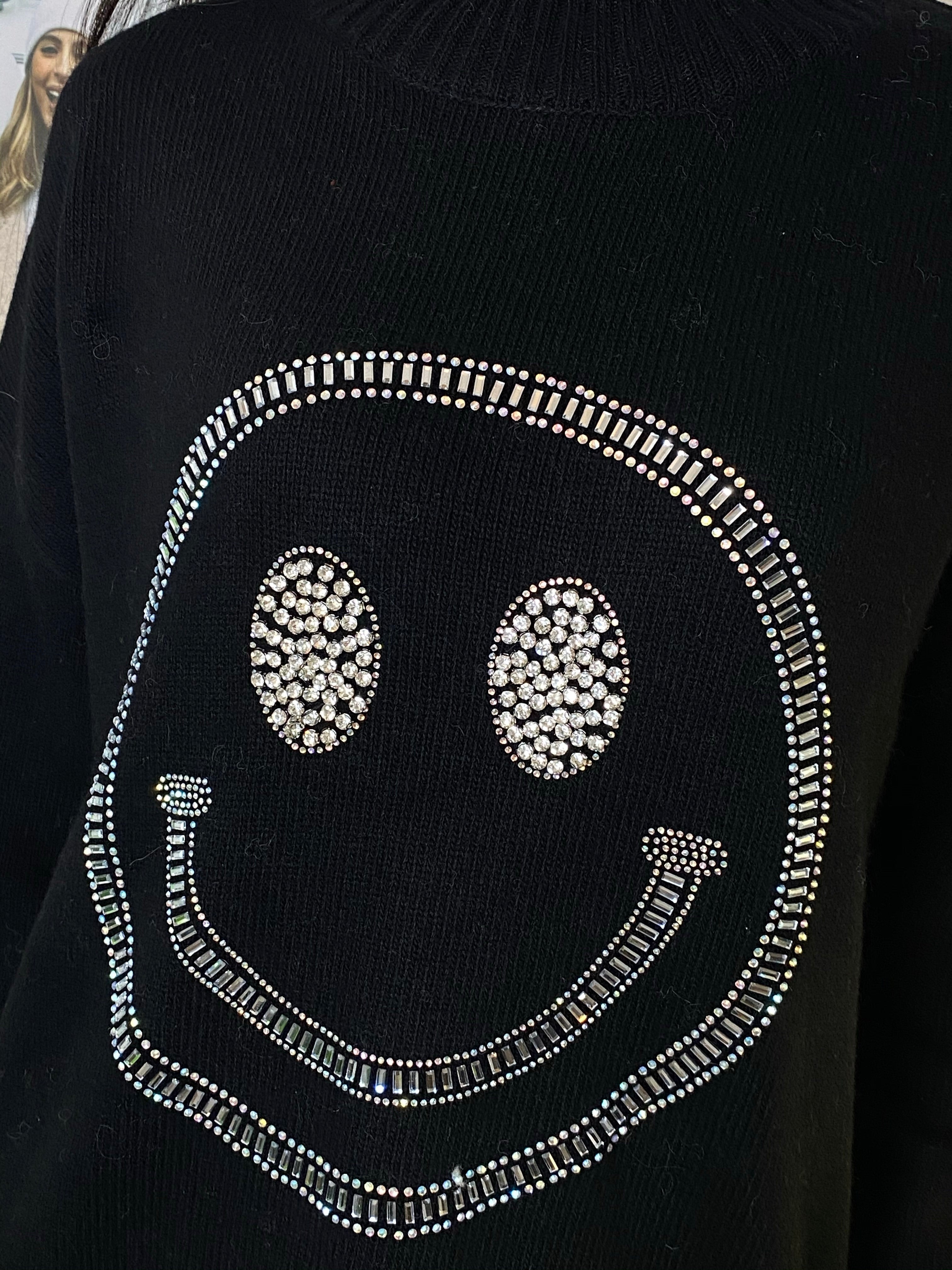 NEW IN Monaveen HAPPY Diamante Jumper CREAM
