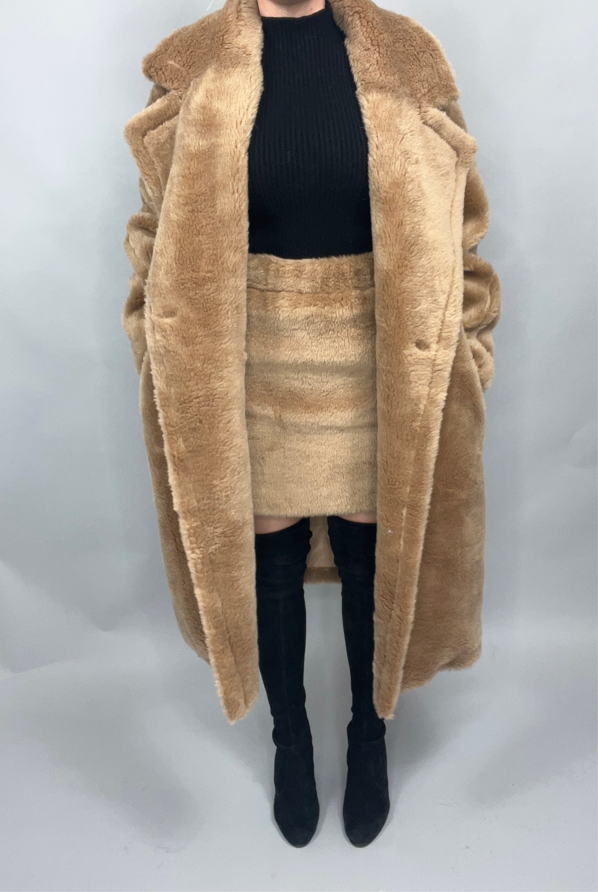 TAN Teddy SKIRT - SALE