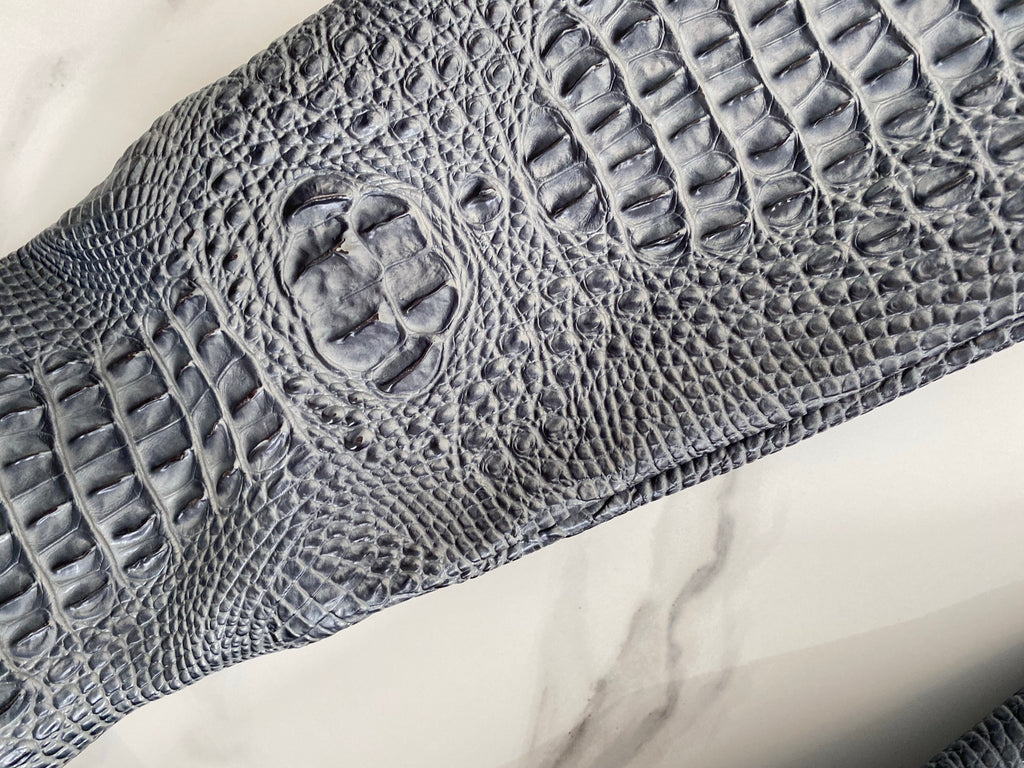 NEW IN Monaveen DALLAS Vegan crocodile leather Boot - PURPLE