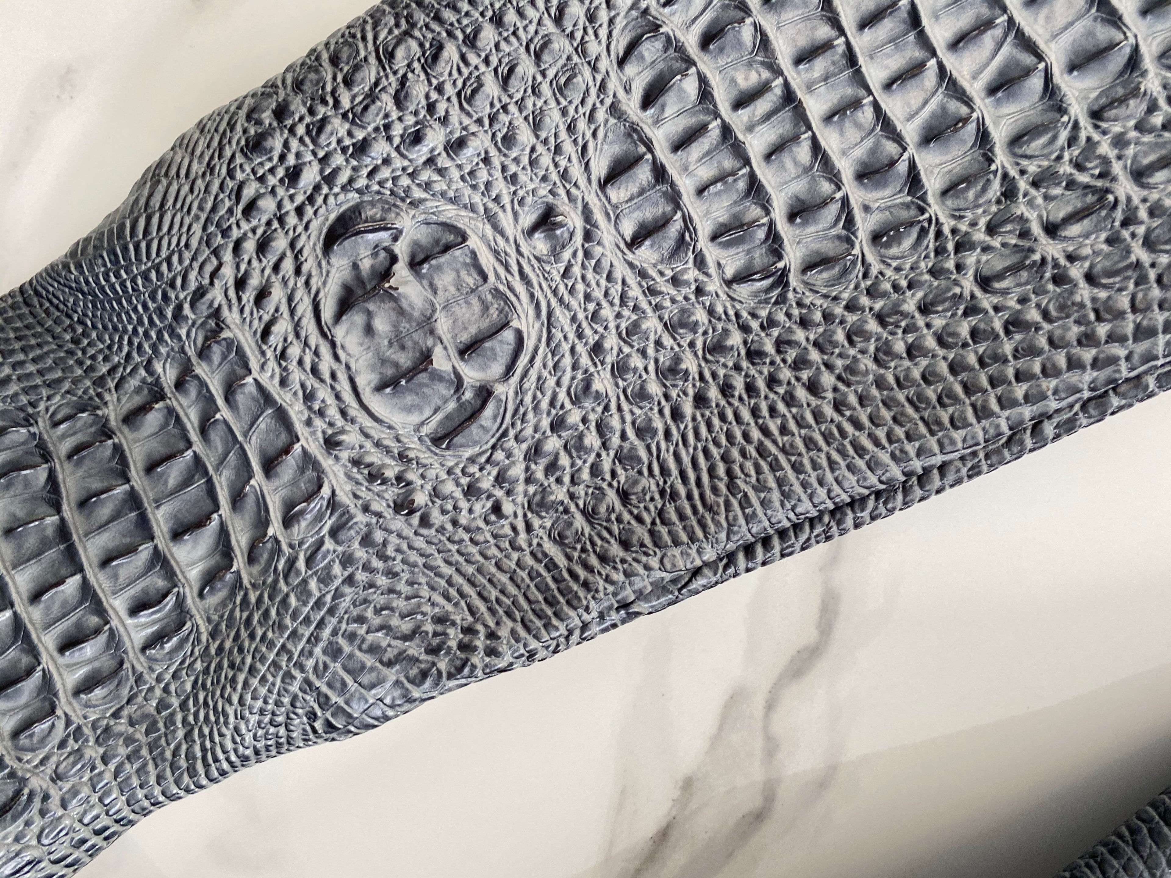 NEW IN Monaveen DALLAS Vegan crocodile leather Boot - PURPLE