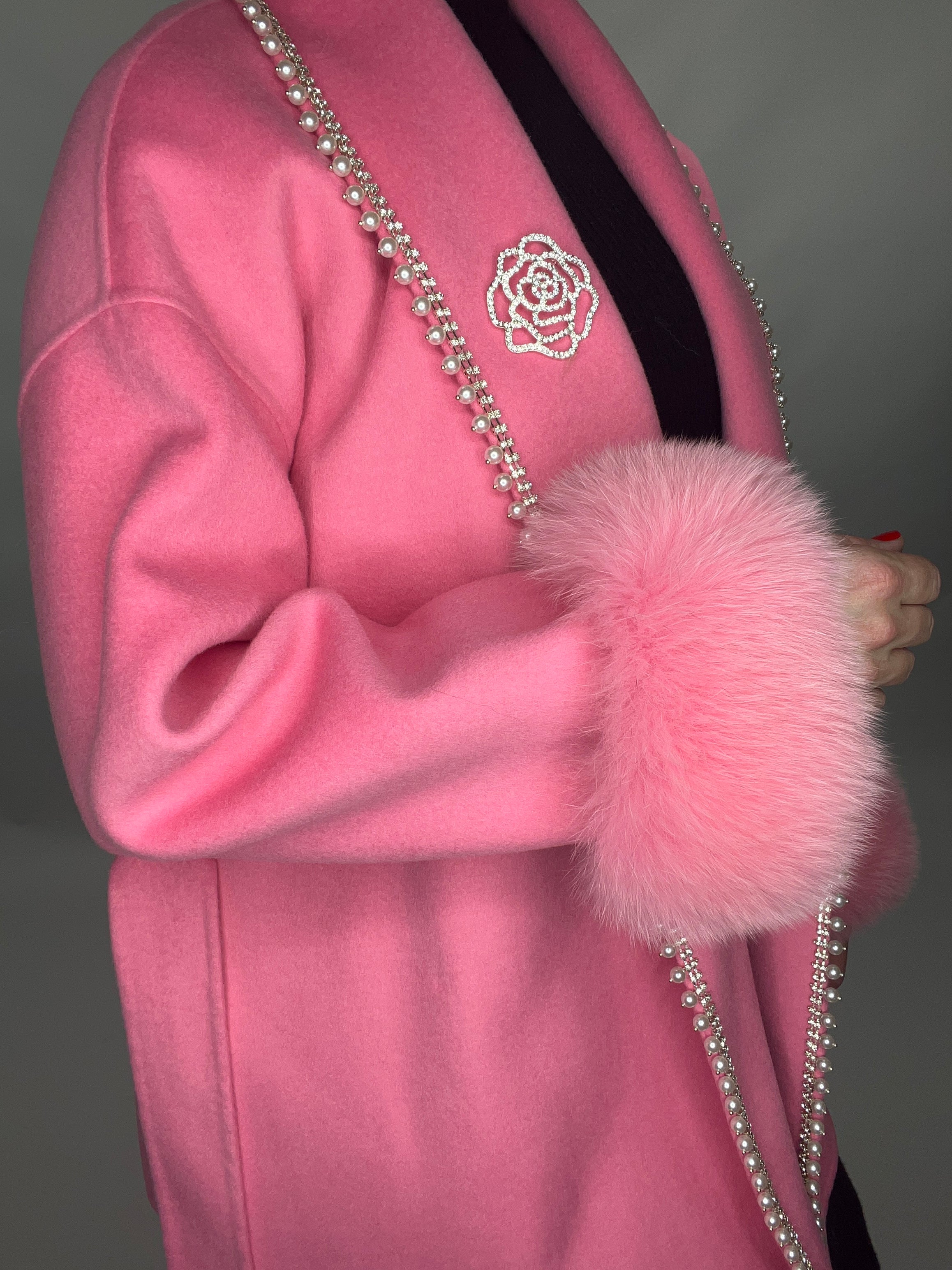 Monaveen Coco Wool Cashmere Coat PINK - SALE