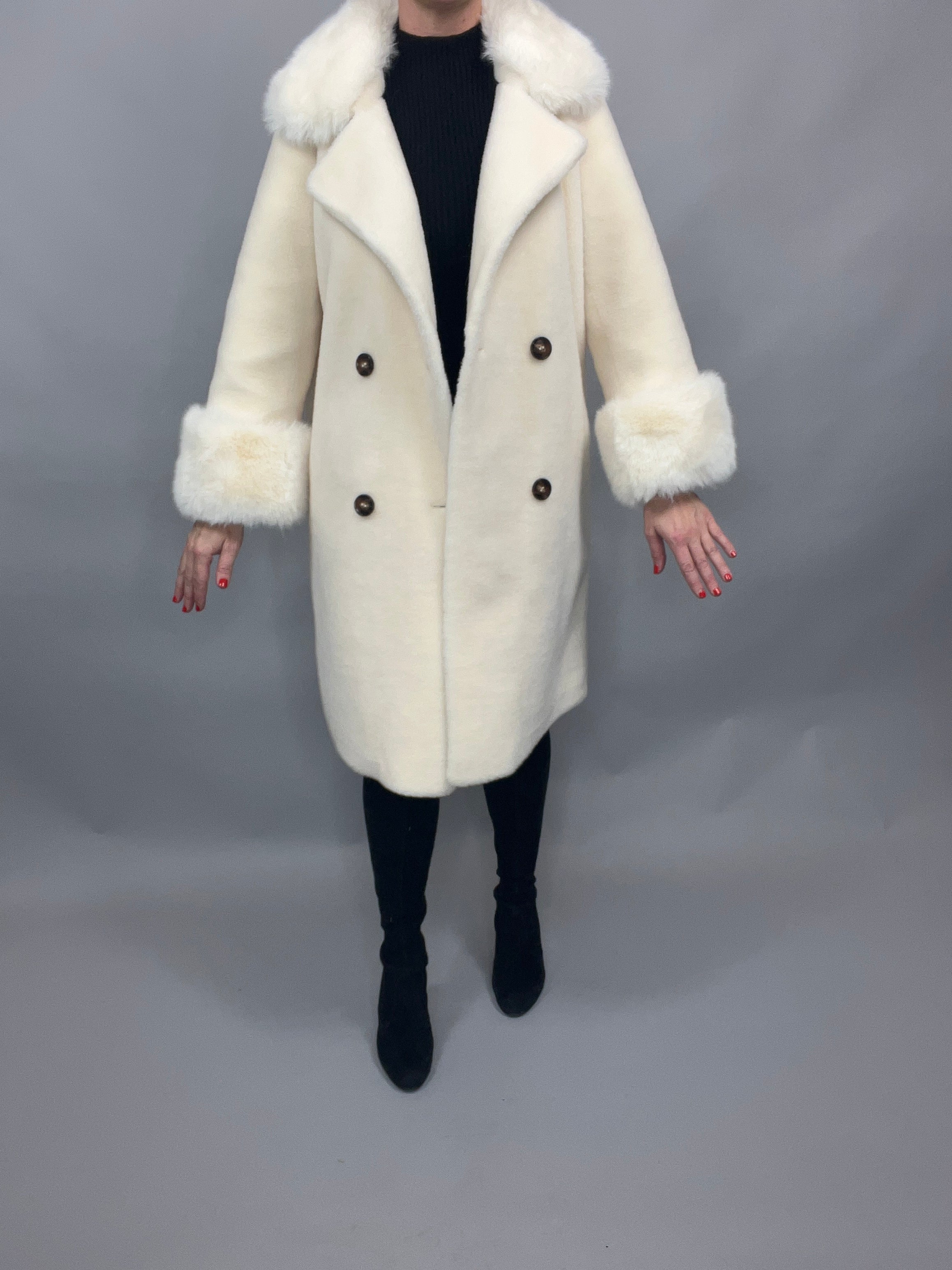 Monaveen Teddy Grace Coat CREAM
