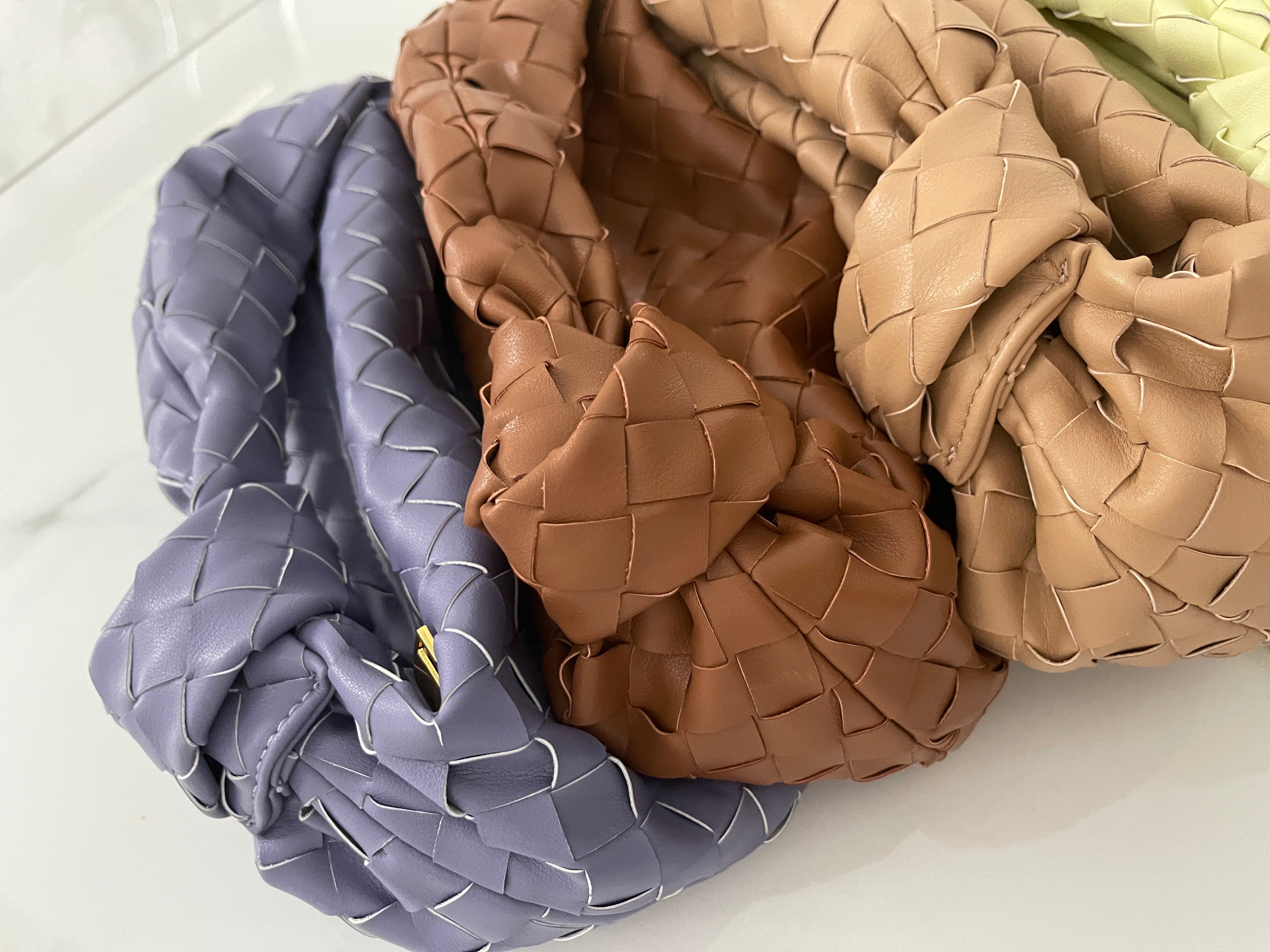 NEW IN WHITNEY fine weave leather Bag.