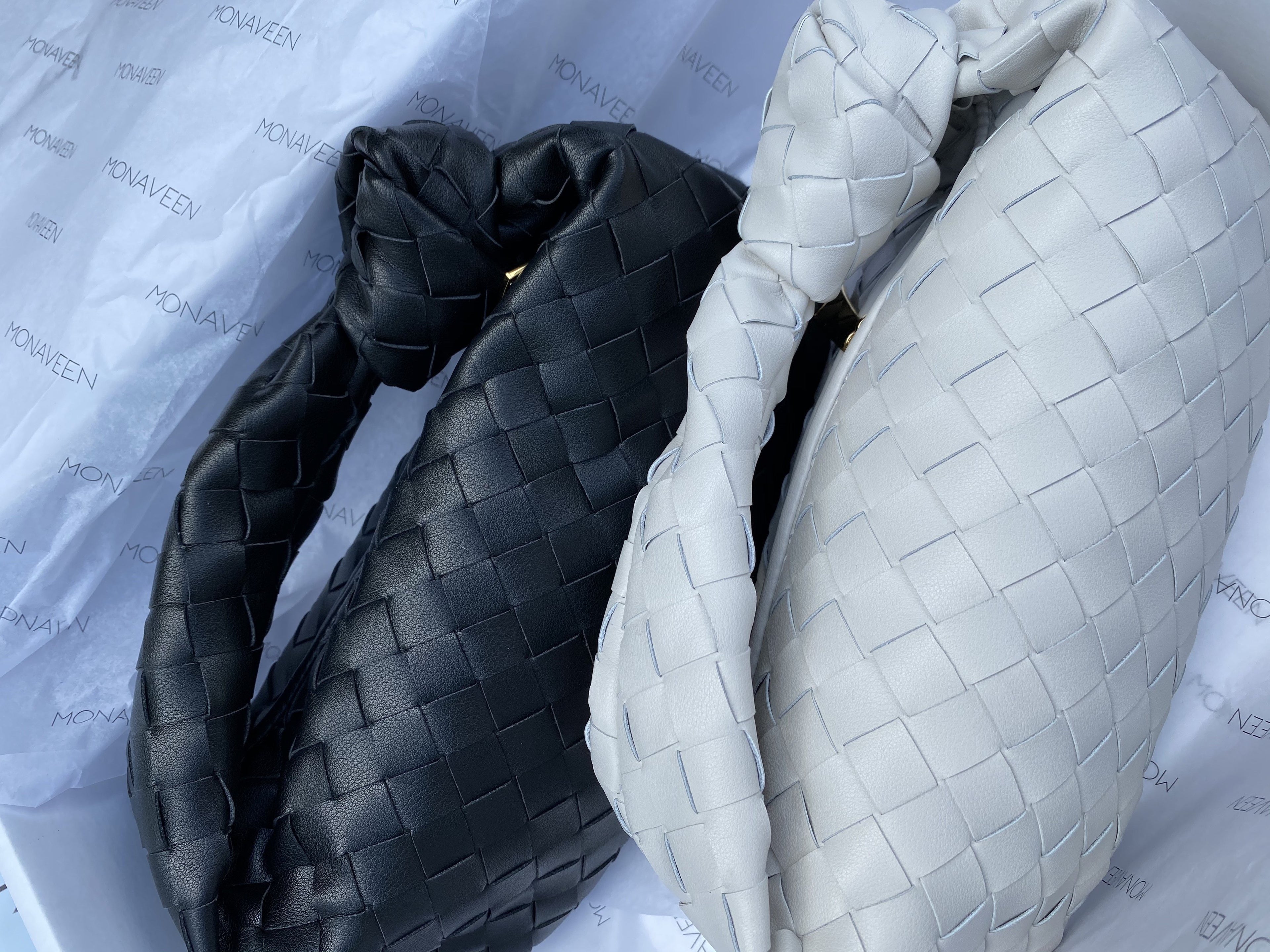 NEW IN WHITNEY fine weave leather Bag.
